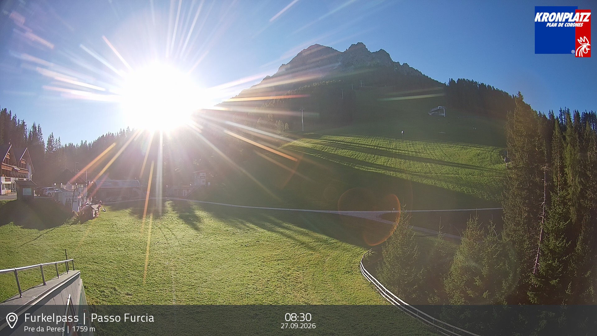Archiv Foto Webcam Talstation Furkelpass, Kronplatz