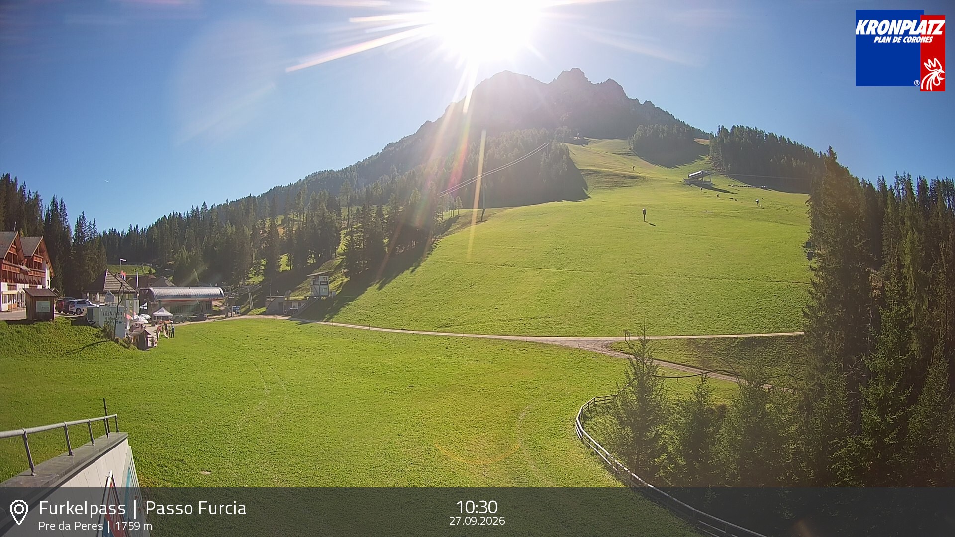 Archiv Foto Webcam Talstation Furkelpass, Kronplatz