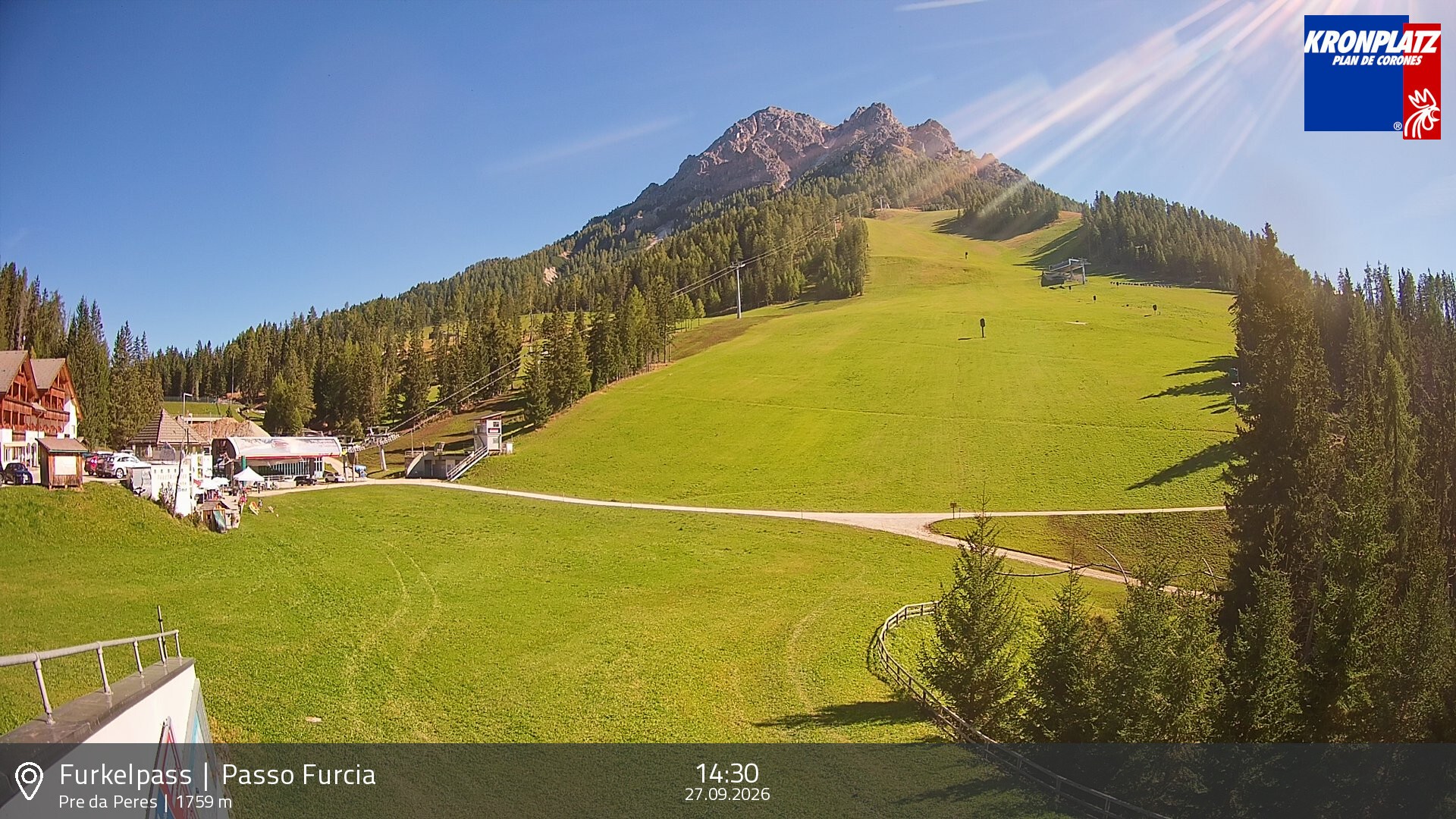 Archiv Foto Webcam Talstation Furkelpass, Kronplatz