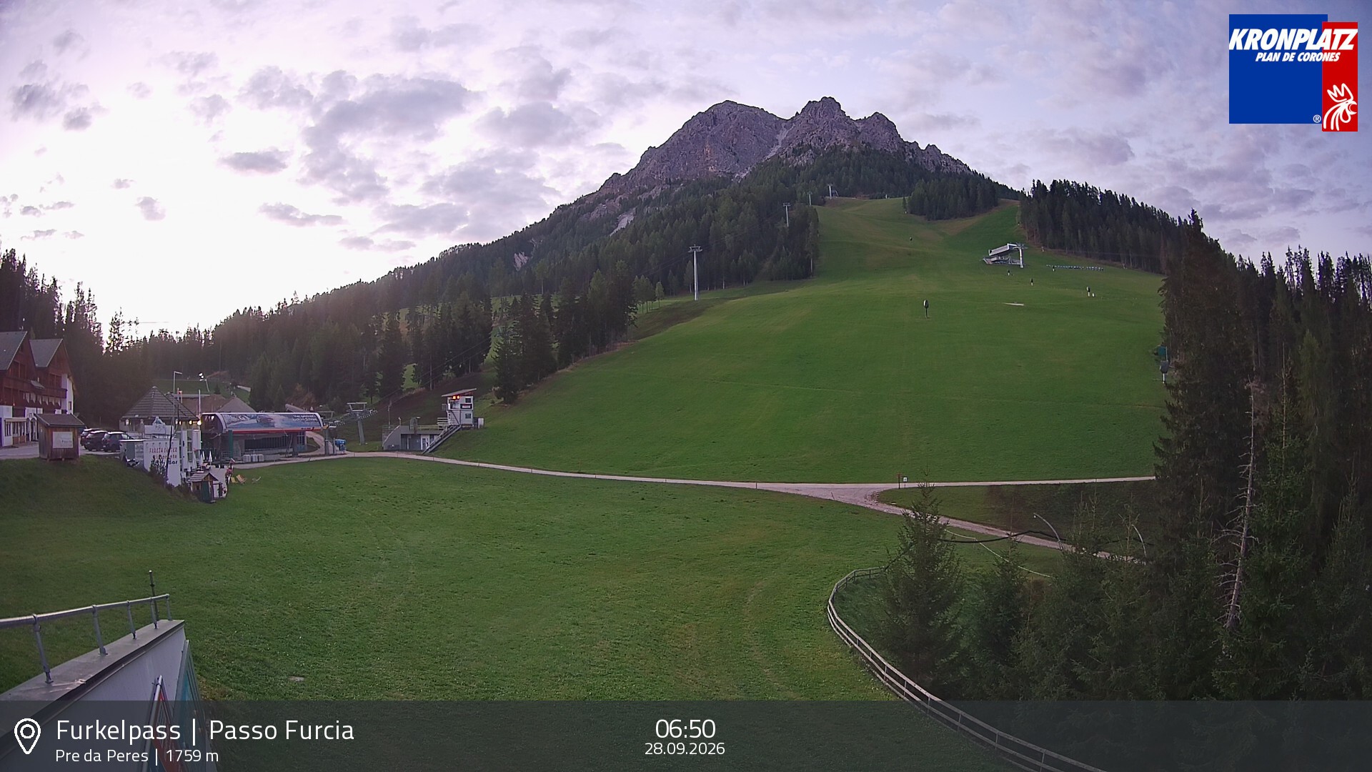 Archiv Foto Webcam Talstation Furkelpass, Kronplatz
