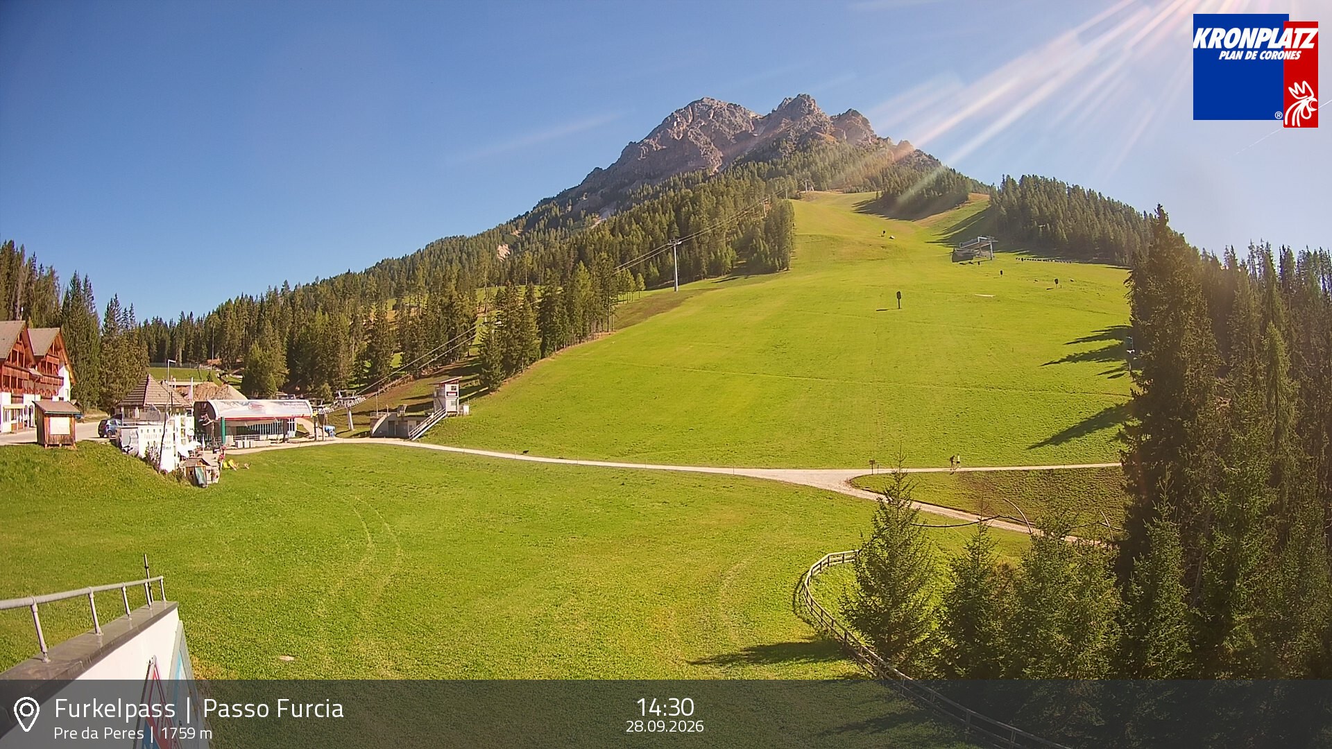 Archiv Foto Webcam Talstation Furkelpass, Kronplatz