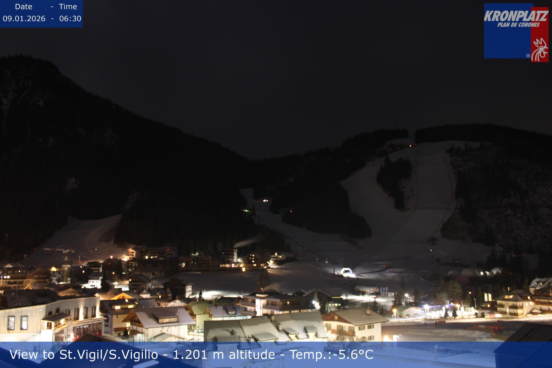 Archiv Foto Webcam St. Vigil am Kronplatz, Südtirol