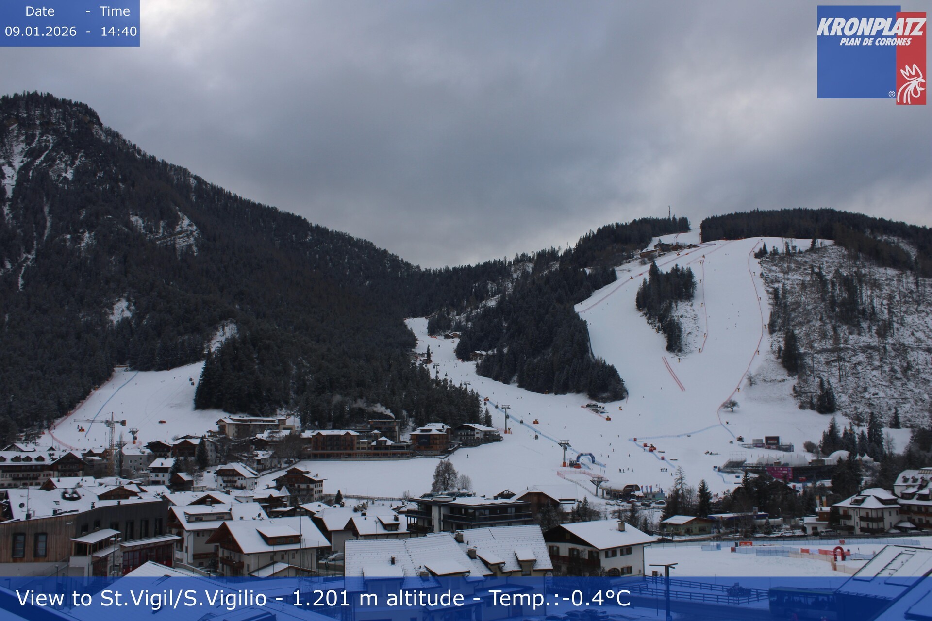 Archiv Foto Webcam St. Vigil am Kronplatz, Südtirol