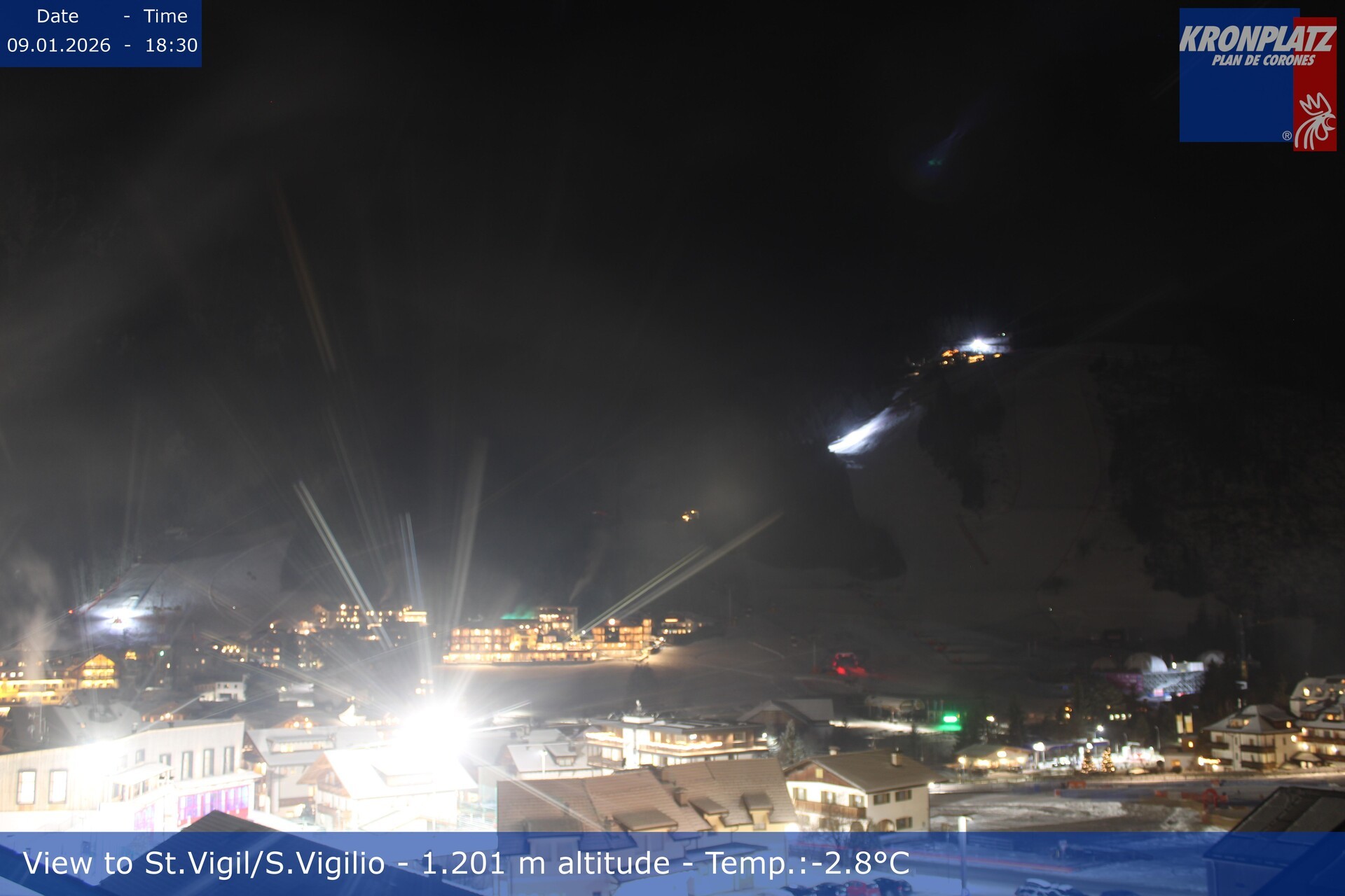 Archiv Foto Webcam St. Vigil am Kronplatz, Südtirol