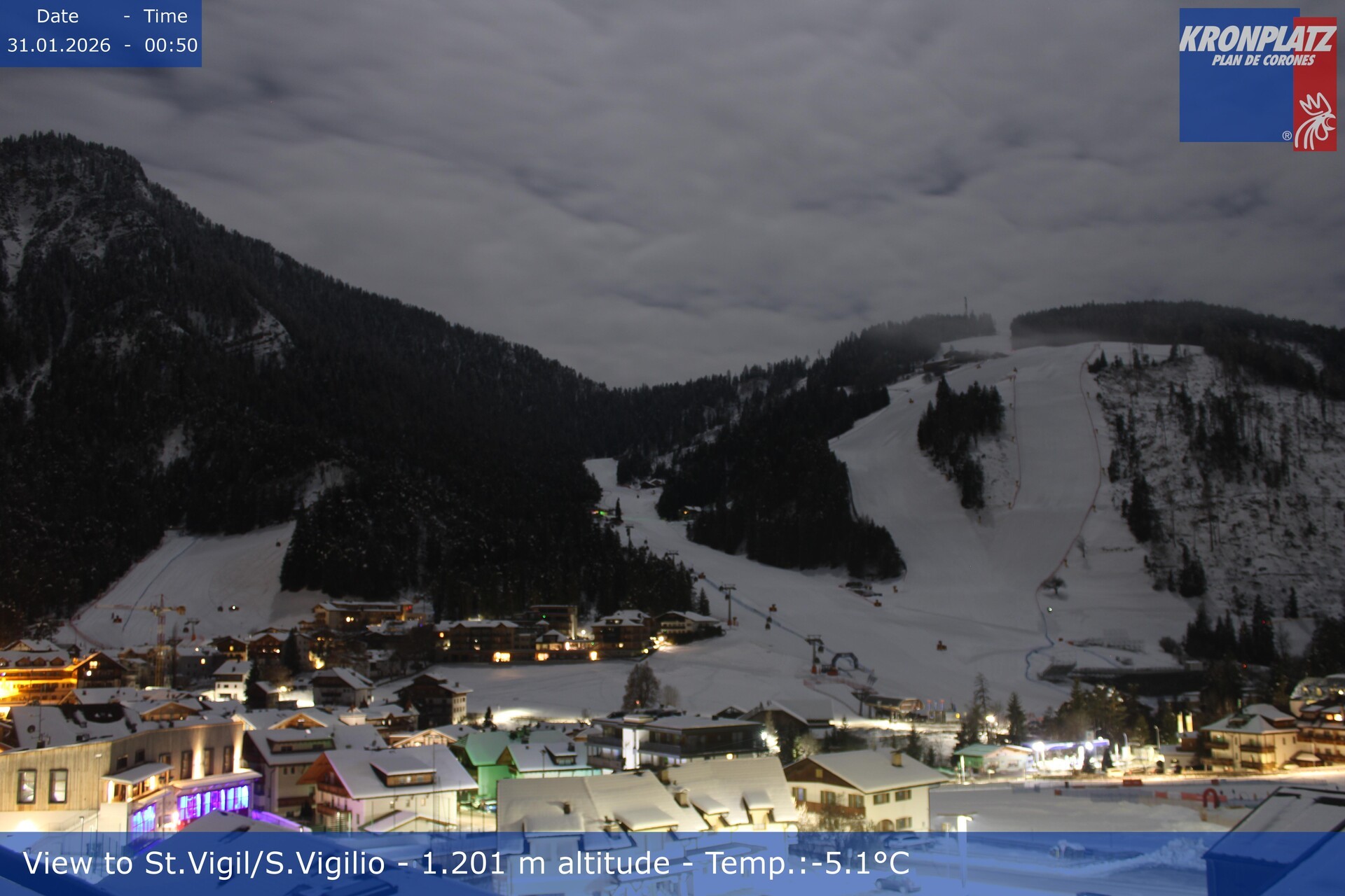Archiv Foto Webcam St. Vigil am Kronplatz, Südtirol