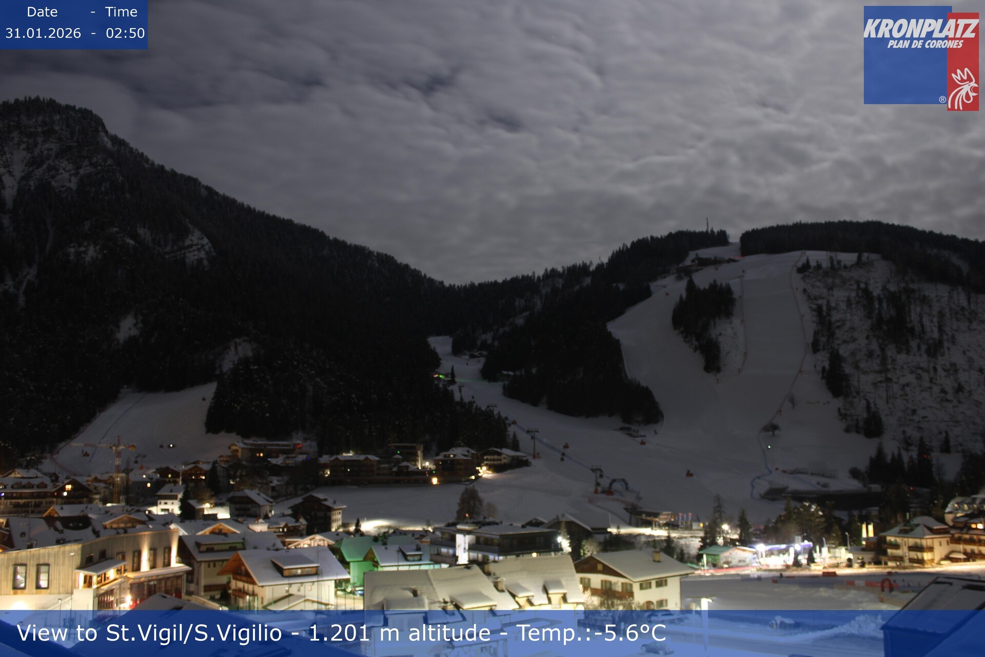 Archiv Foto Webcam St. Vigil am Kronplatz, Südtirol