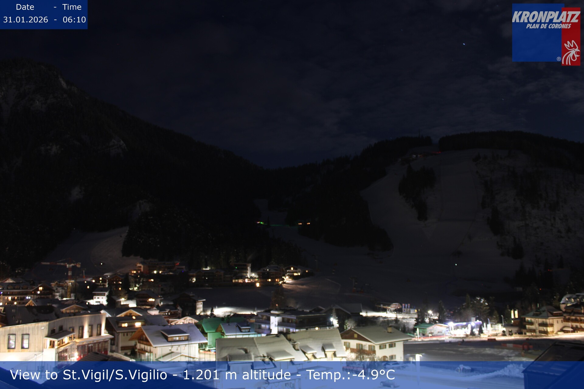 Archiv Foto Webcam St. Vigil am Kronplatz, Südtirol