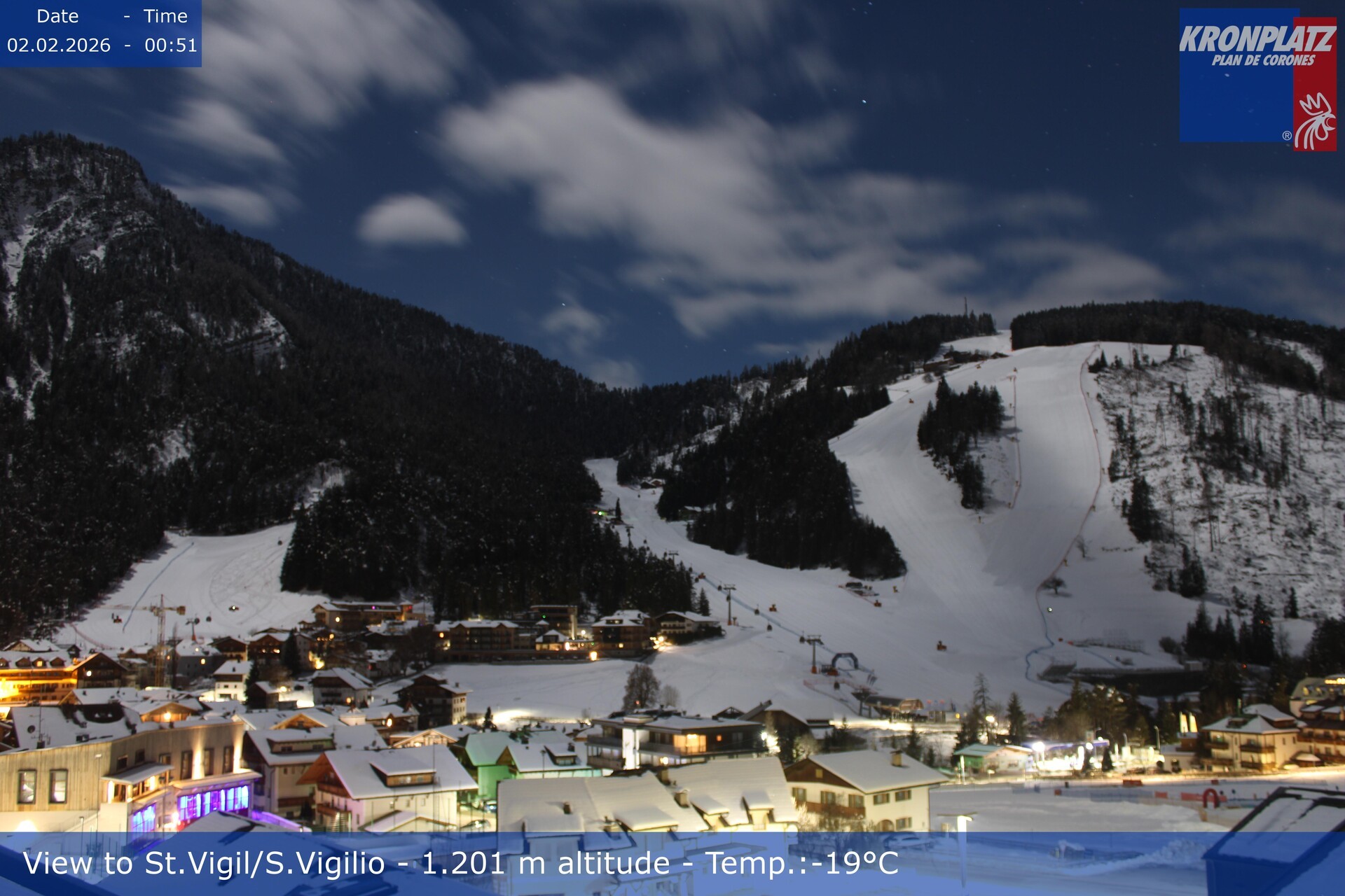 Archiv Foto Webcam St. Vigil am Kronplatz, Südtirol