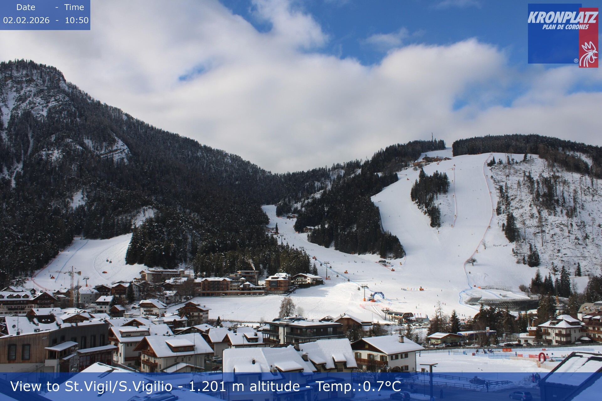 Archiv Foto Webcam St. Vigil am Kronplatz, Südtirol