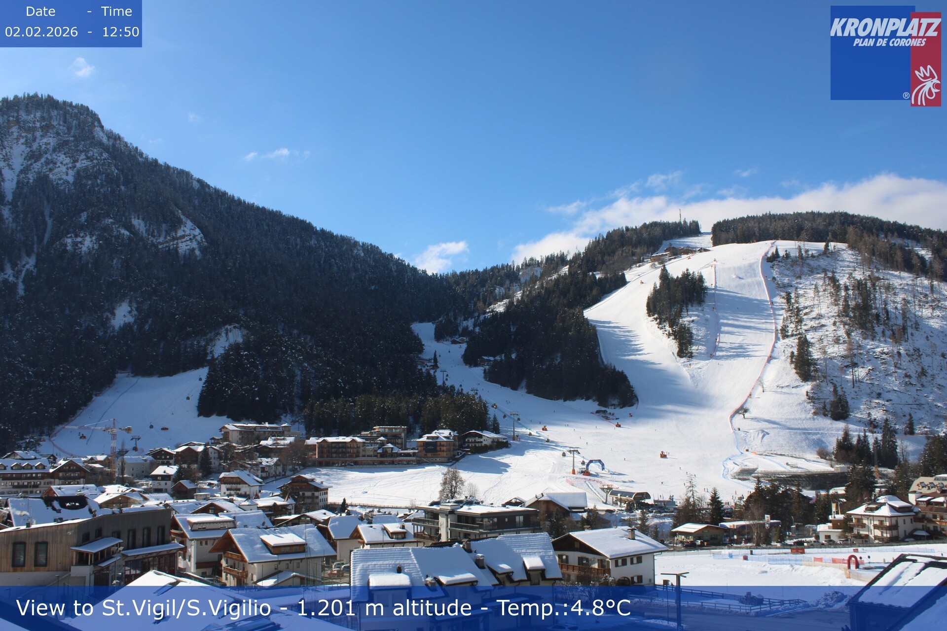 Archiv Foto Webcam St. Vigil am Kronplatz, Südtirol