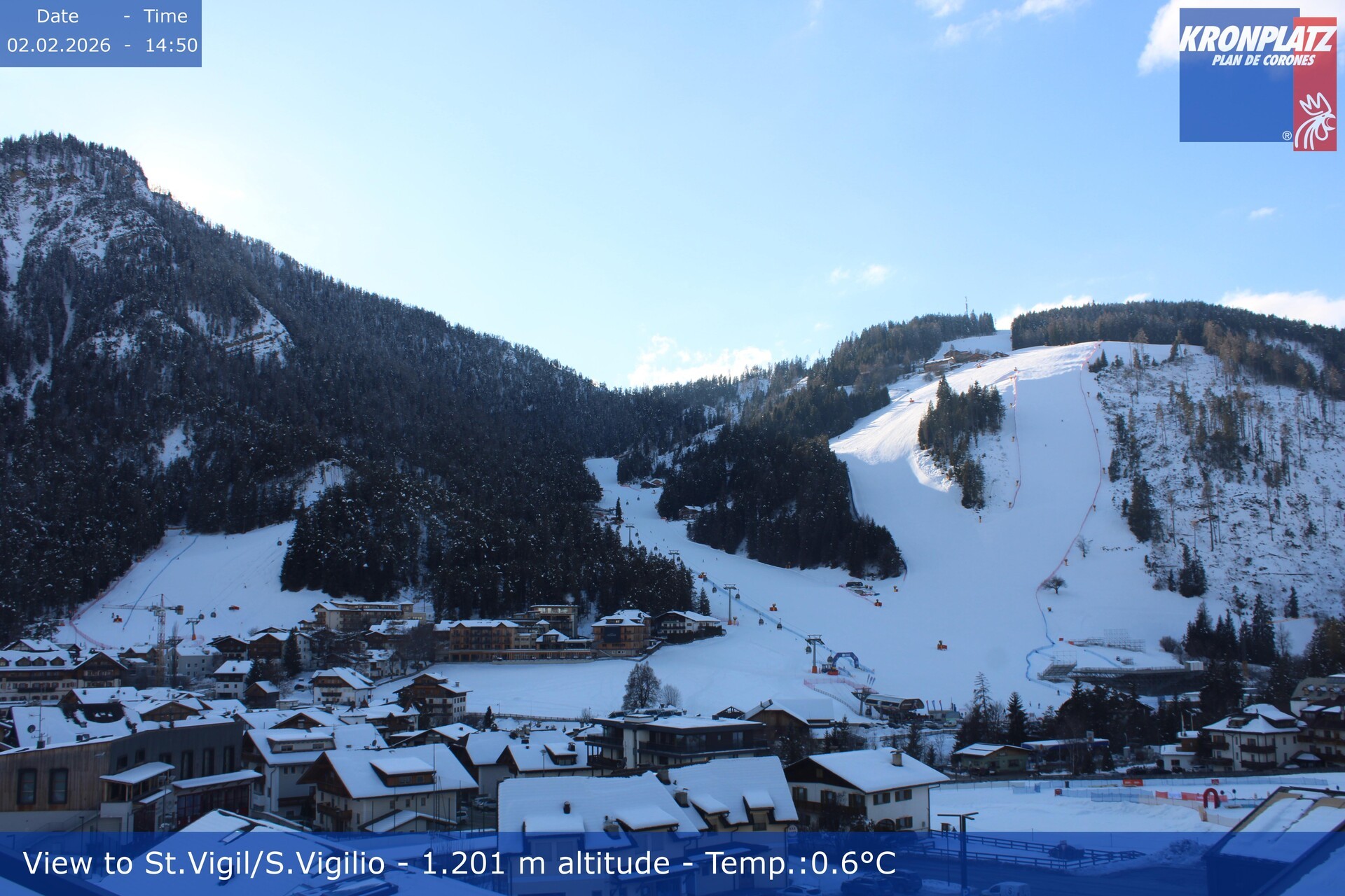 Archiv Foto Webcam St. Vigil am Kronplatz, Südtirol