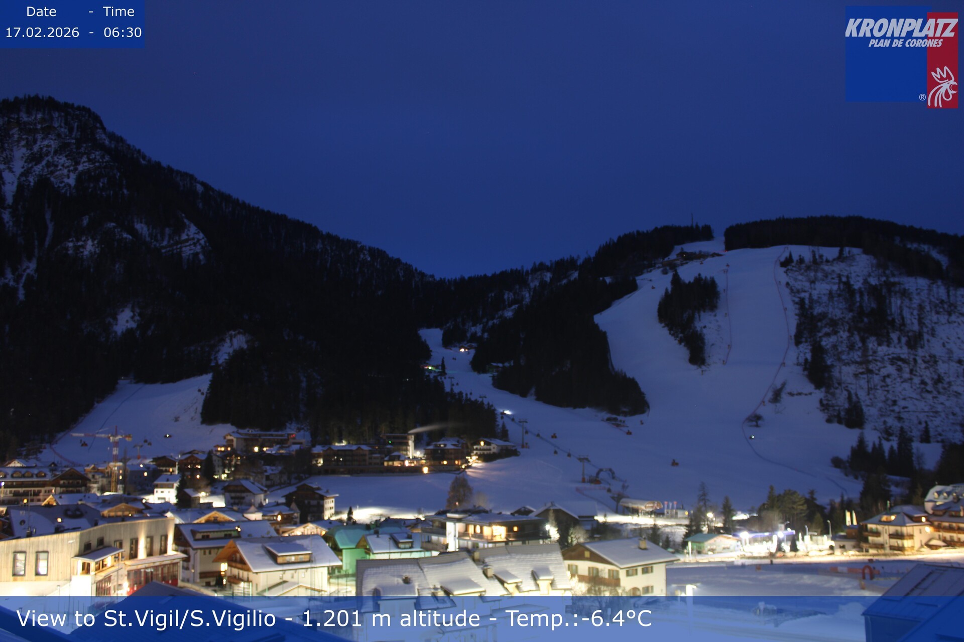 Archiv Foto Webcam St. Vigil am Kronplatz, Südtirol