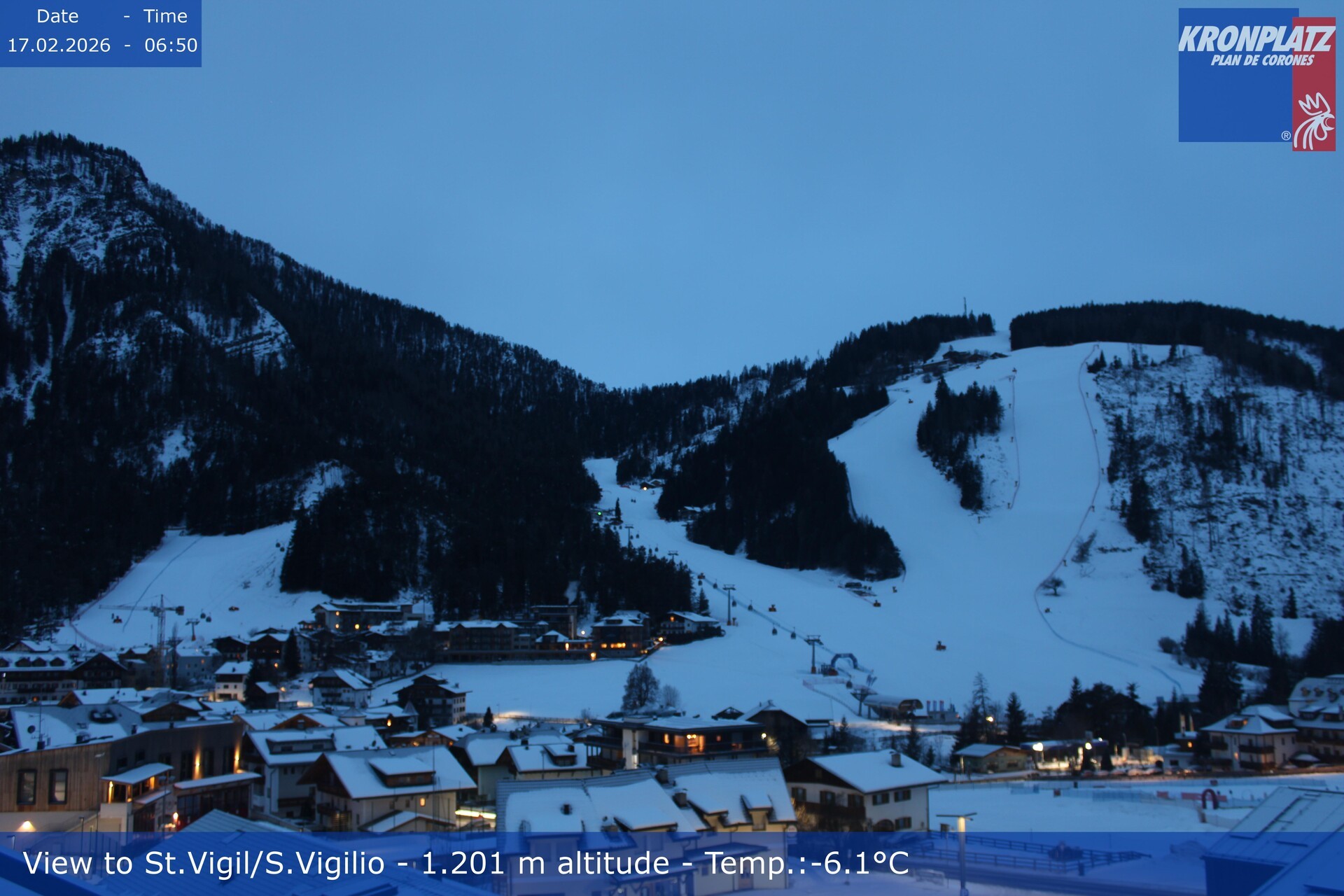 Archiv Foto Webcam St. Vigil am Kronplatz, Südtirol