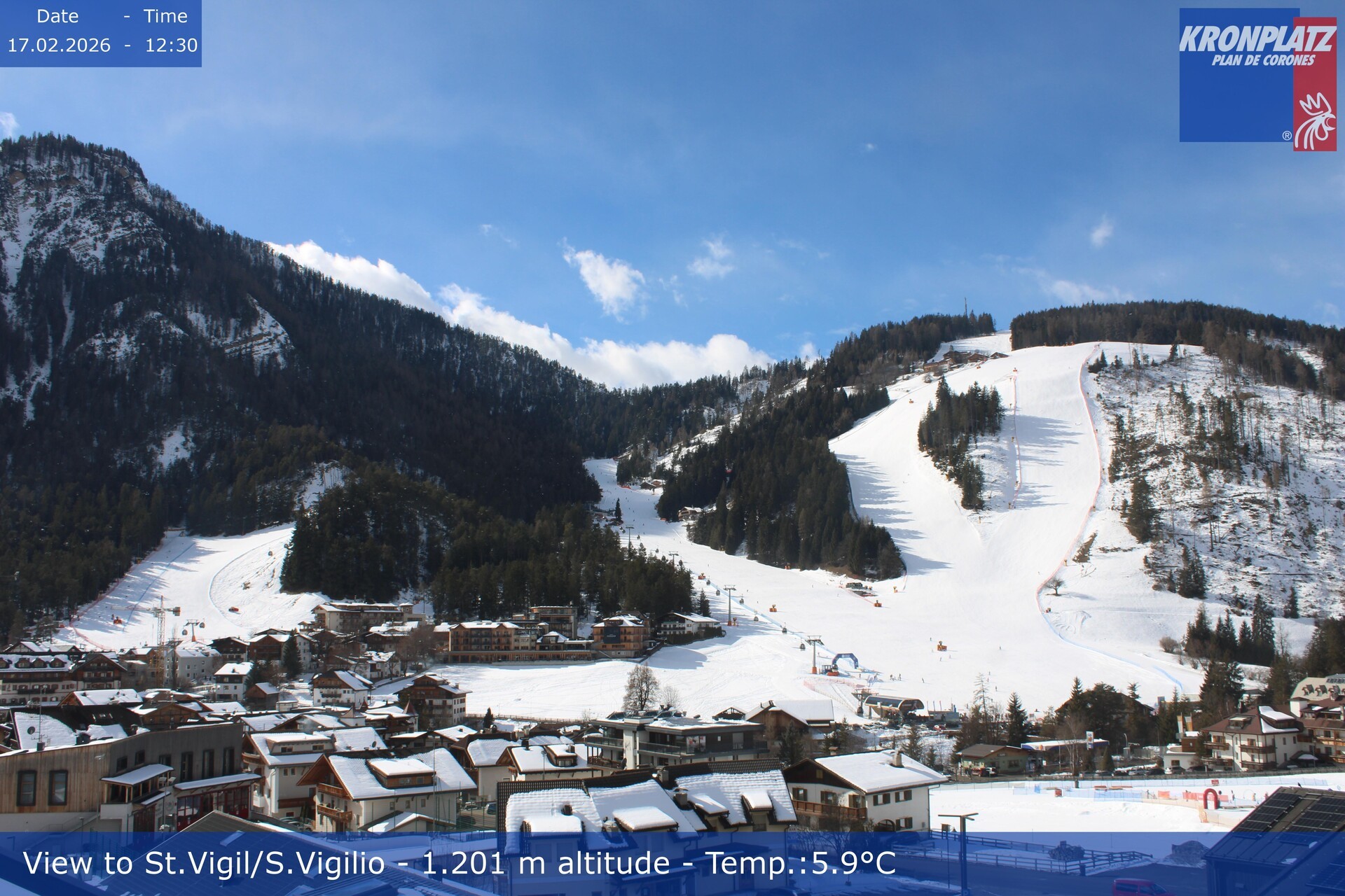 Archiv Foto Webcam St. Vigil am Kronplatz, Südtirol