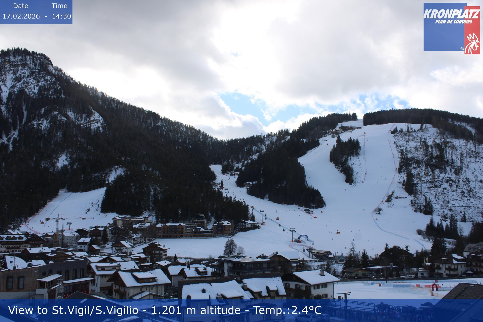 Archiv Foto Webcam St. Vigil am Kronplatz, Südtirol