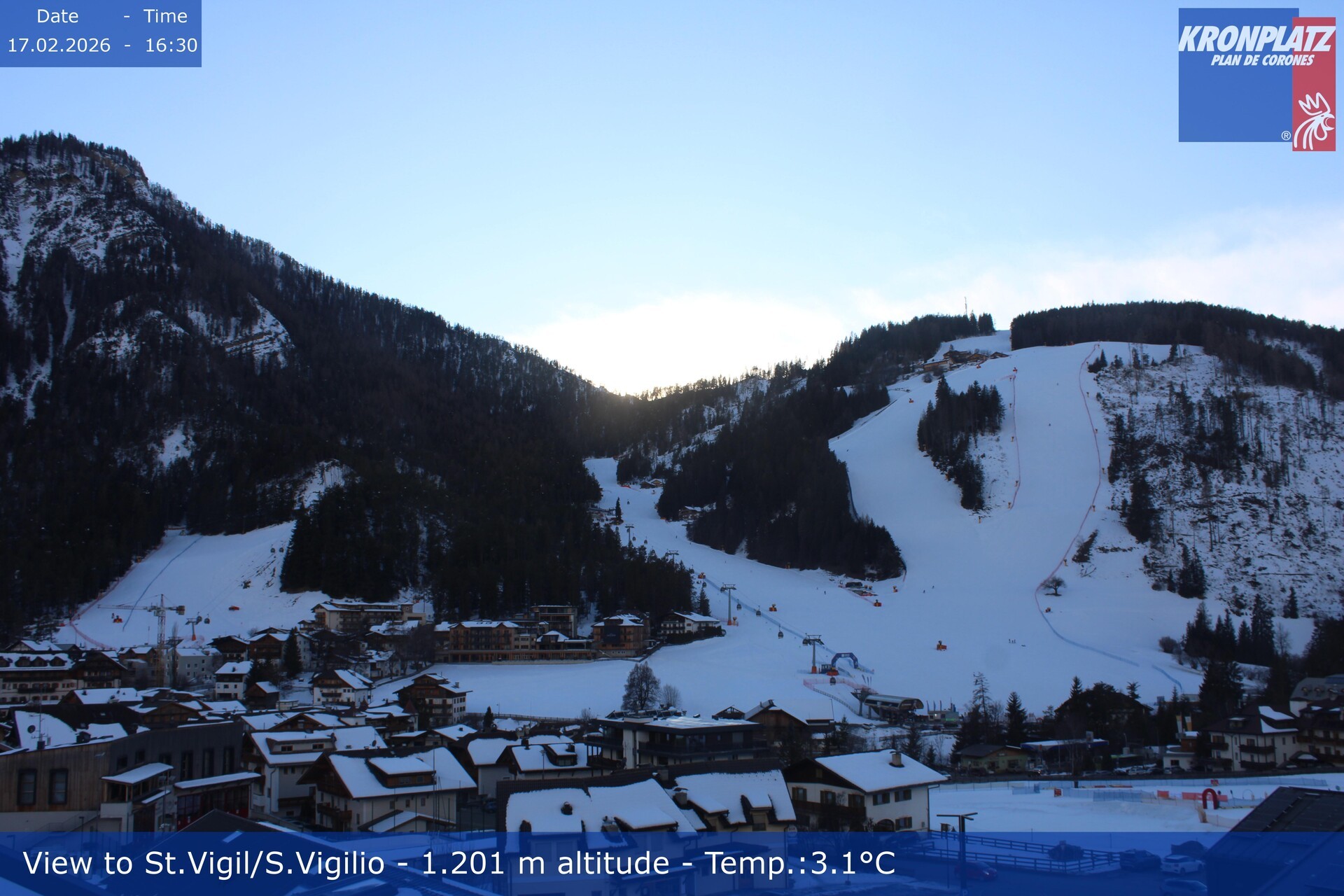 Archiv Foto Webcam St. Vigil am Kronplatz, Südtirol