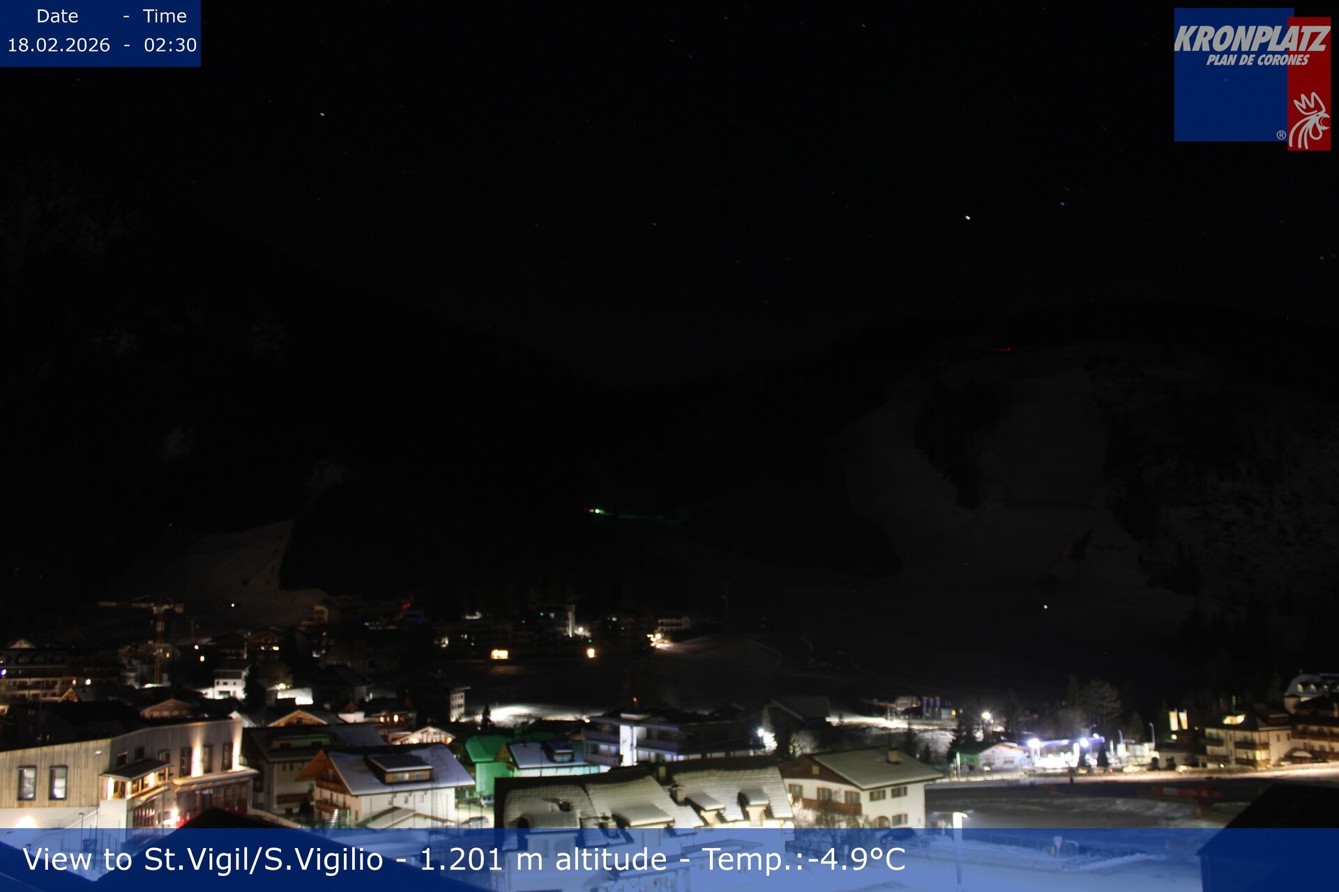 Archived image Webcam San Vigilio at Plan de Corones, South Tyrol