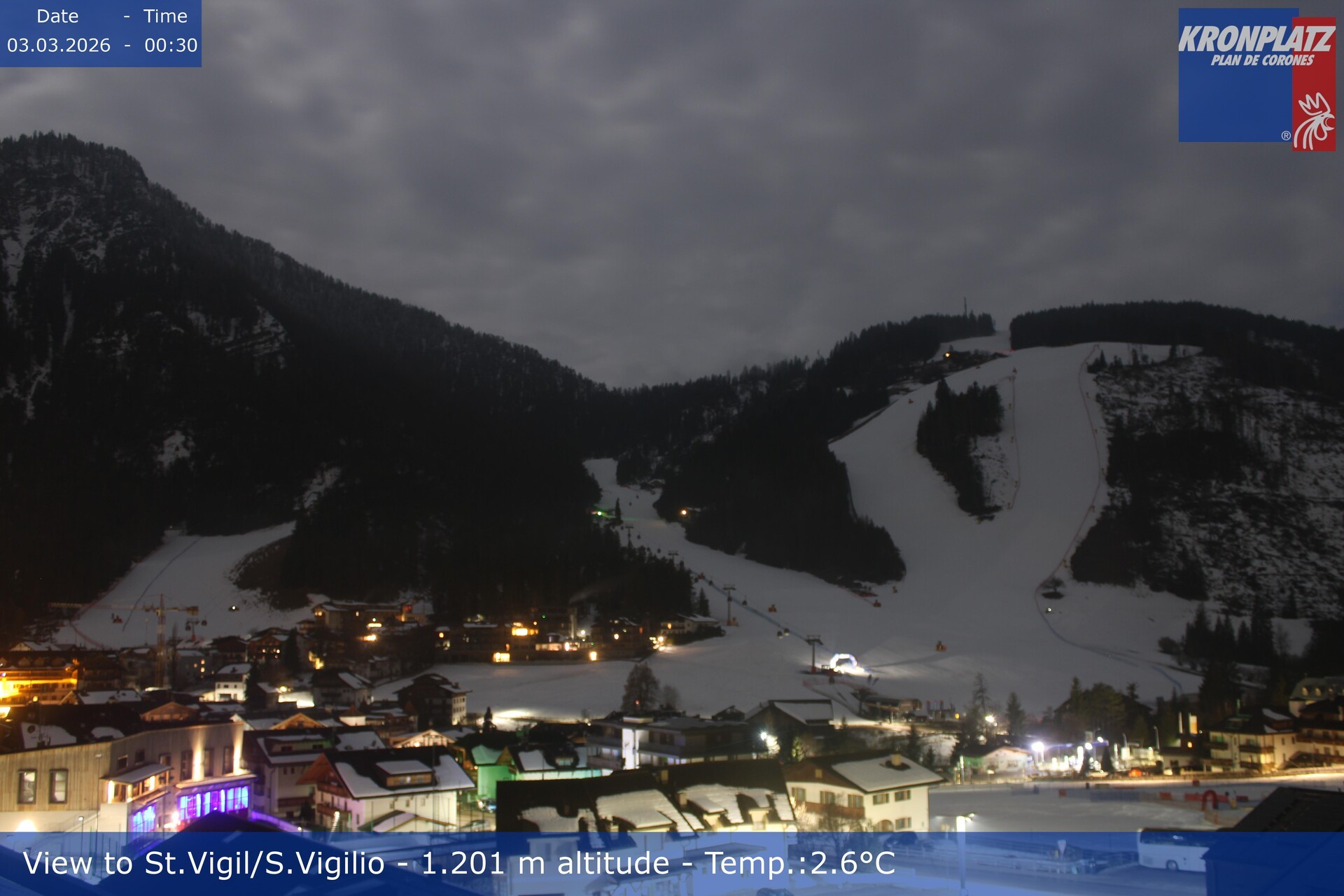 Archiv Foto Webcam St. Vigil am Kronplatz, Südtirol