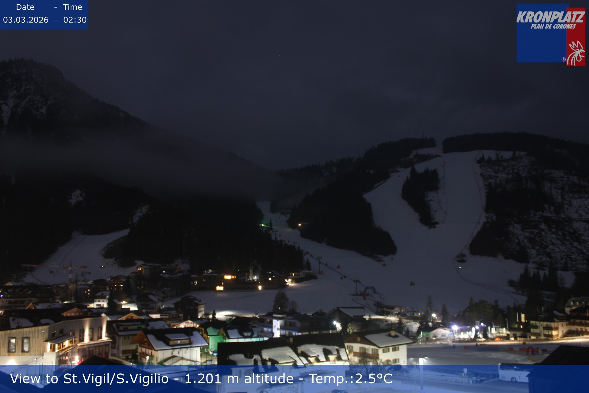 Archiv Foto Webcam St. Vigil am Kronplatz, Südtirol