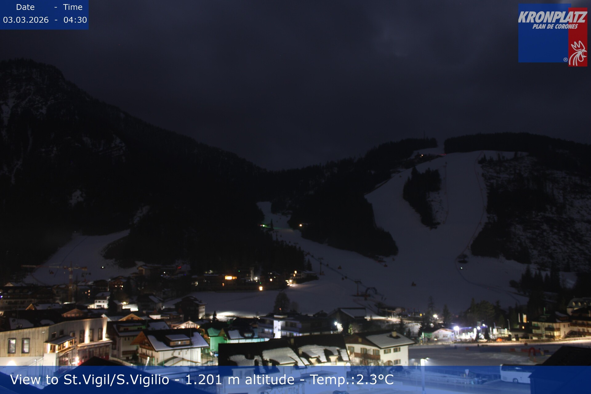 Archiv Foto Webcam St. Vigil am Kronplatz, Südtirol