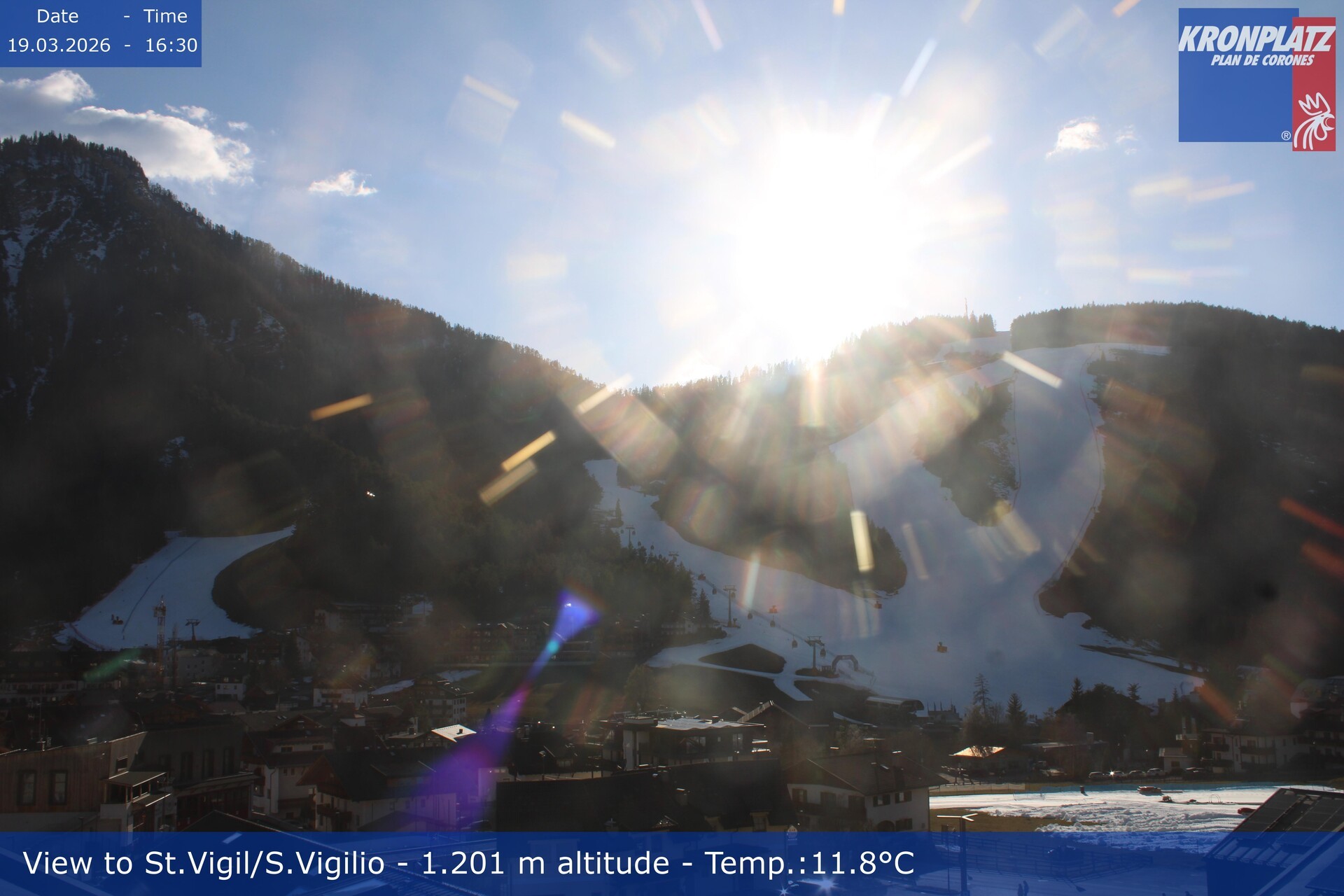 Archiv Foto Webcam St. Vigil am Kronplatz, Südtirol