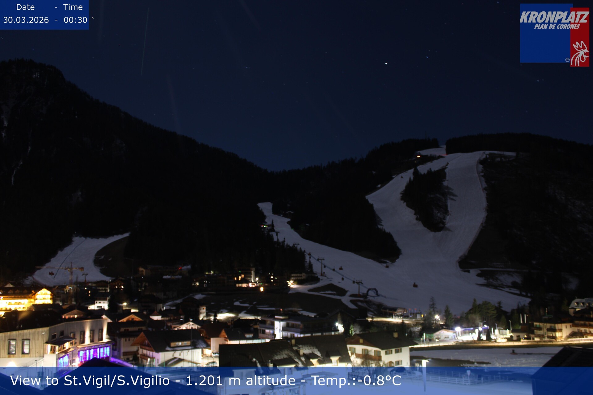 Archiv Foto Webcam St. Vigil am Kronplatz, Südtirol