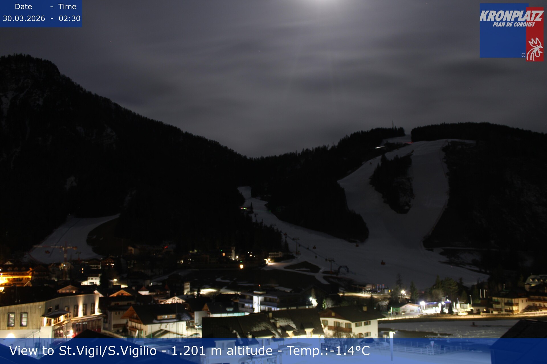 Archiv Foto Webcam St. Vigil am Kronplatz, Südtirol
