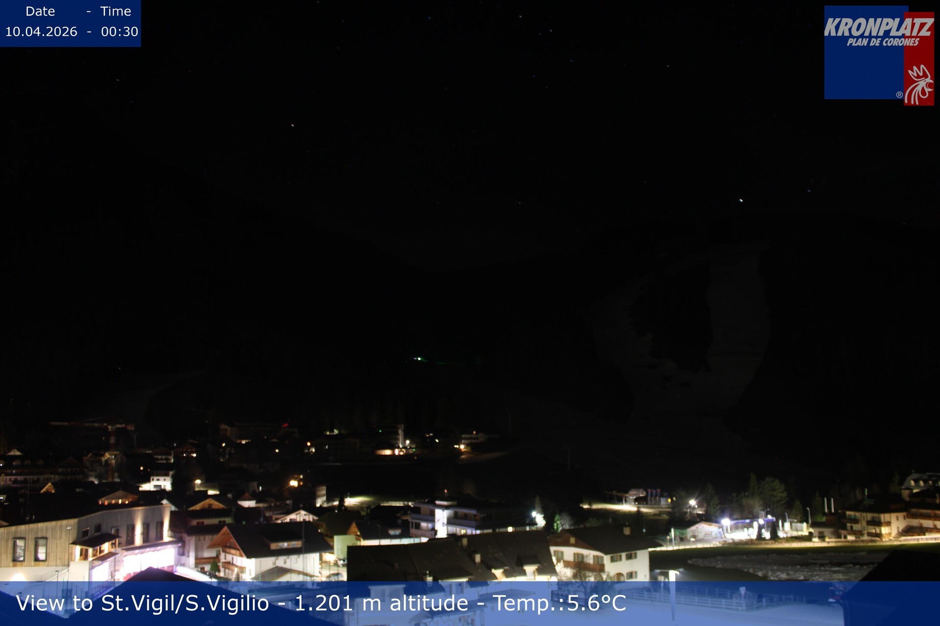 Archiv Foto Webcam St. Vigil am Kronplatz, Südtirol