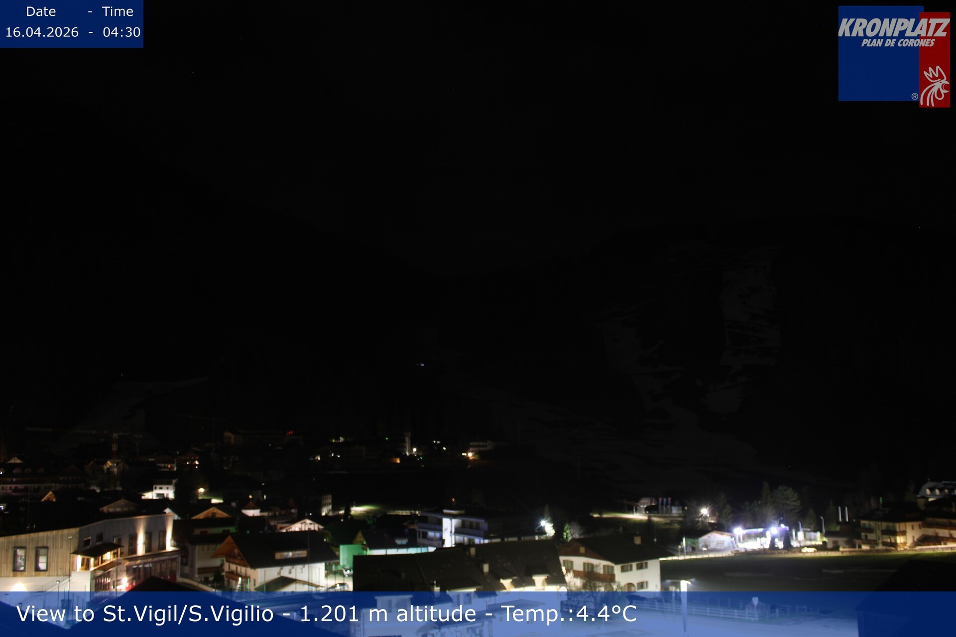 Archived image Webcam San Vigilio at Plan de Corones, South Tyrol