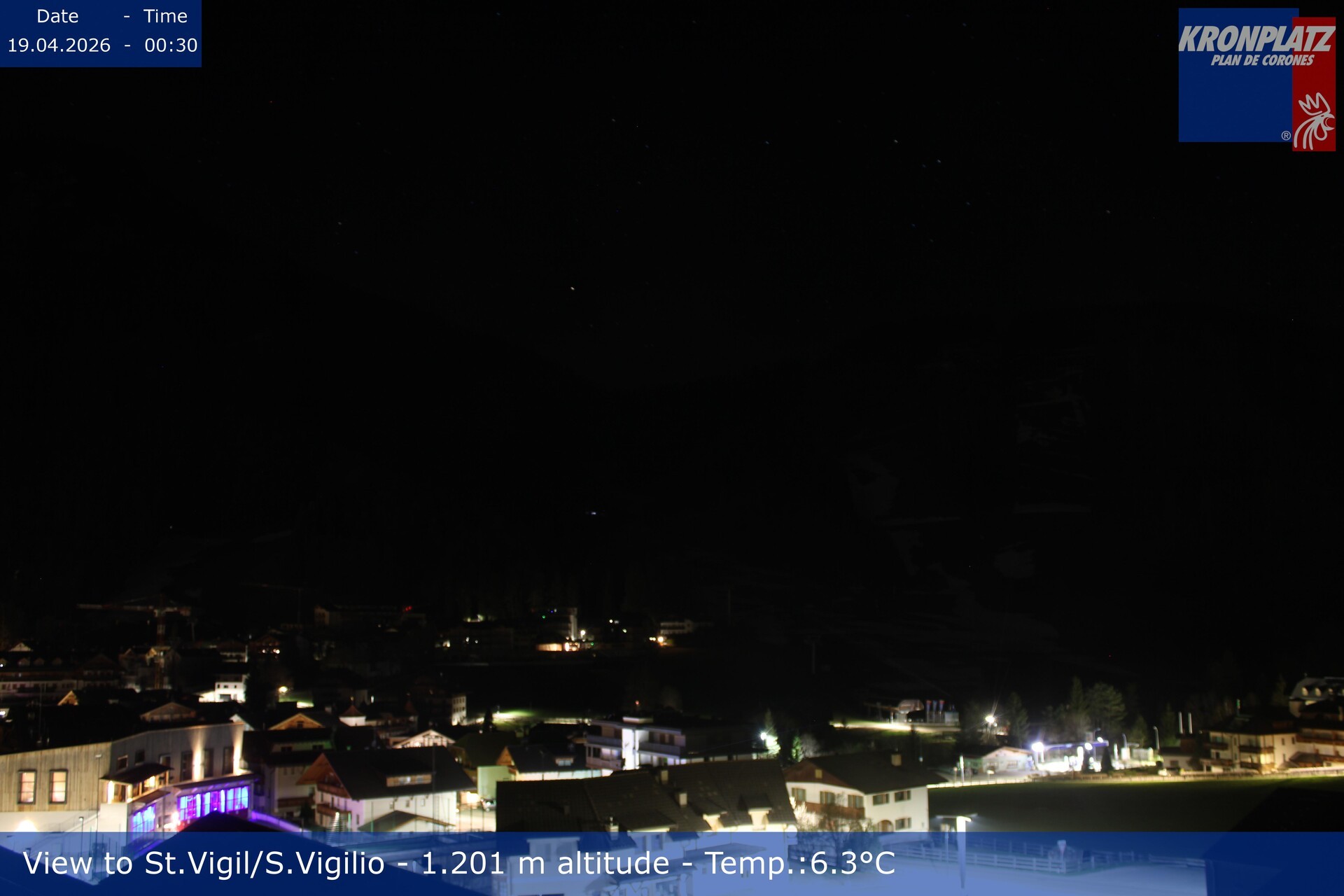 Archiv Foto Webcam St. Vigil am Kronplatz, Südtirol