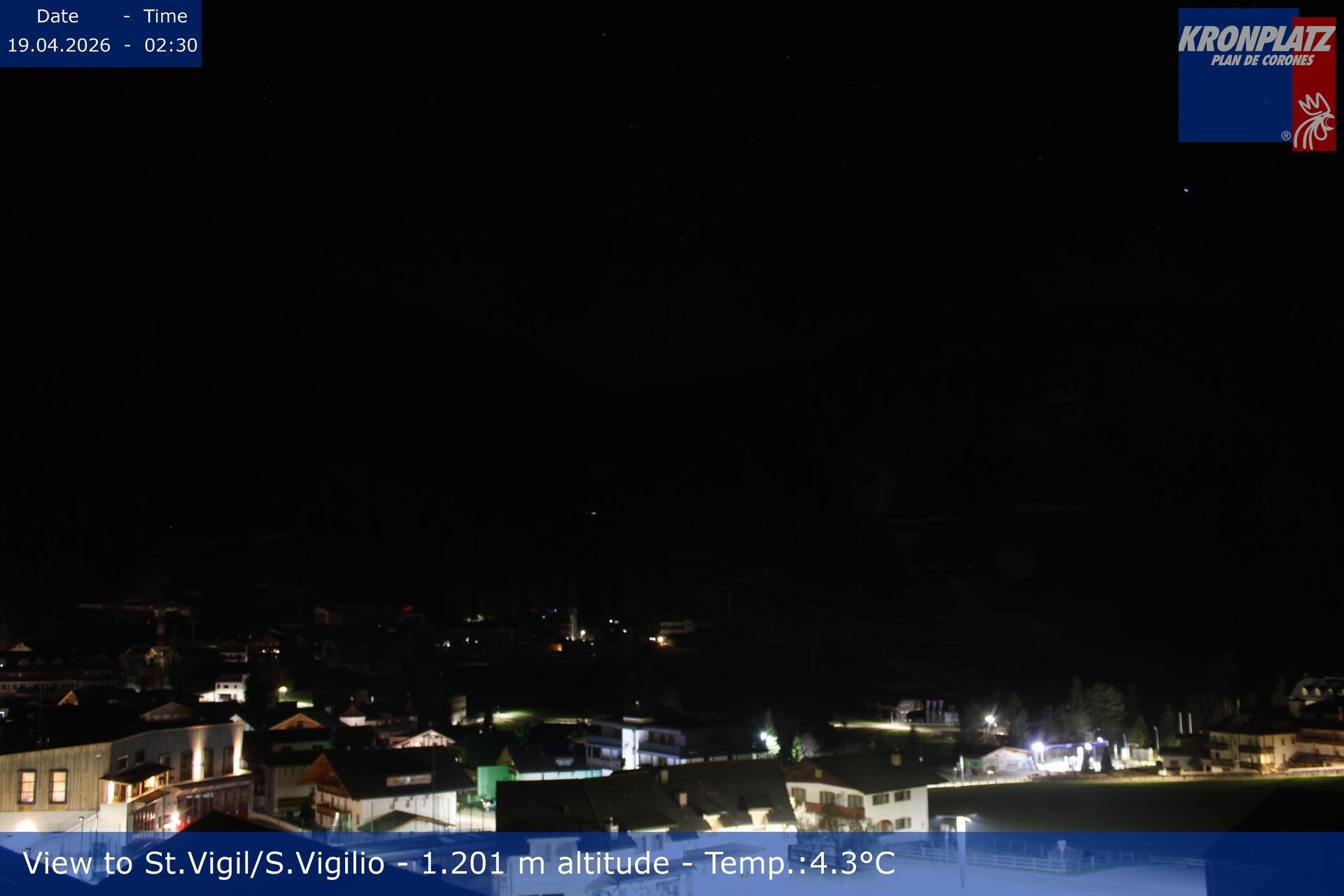 Archiv Foto Webcam St. Vigil am Kronplatz, Südtirol