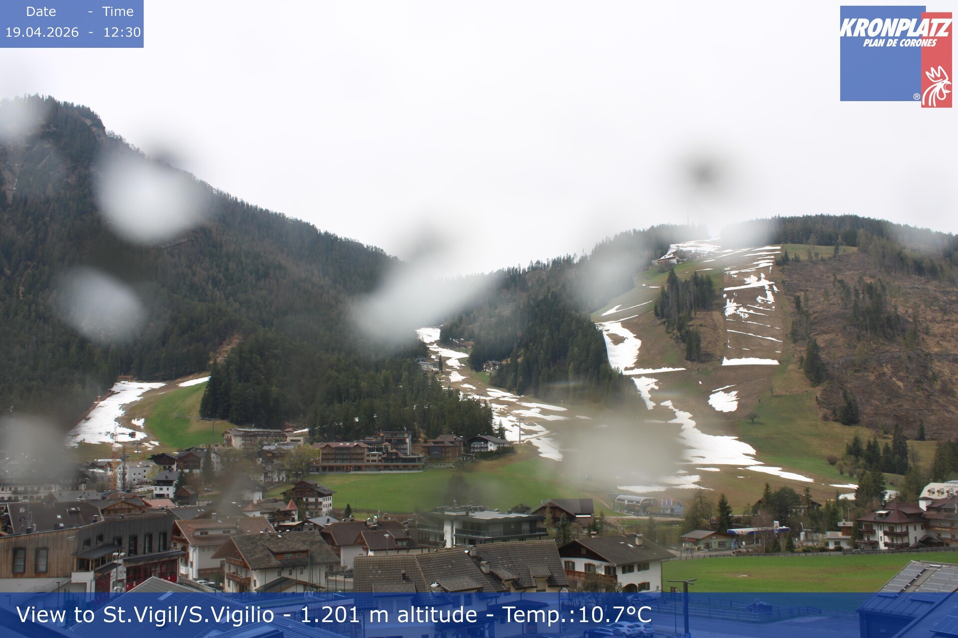 Archiv Foto Webcam St. Vigil am Kronplatz, Südtirol
