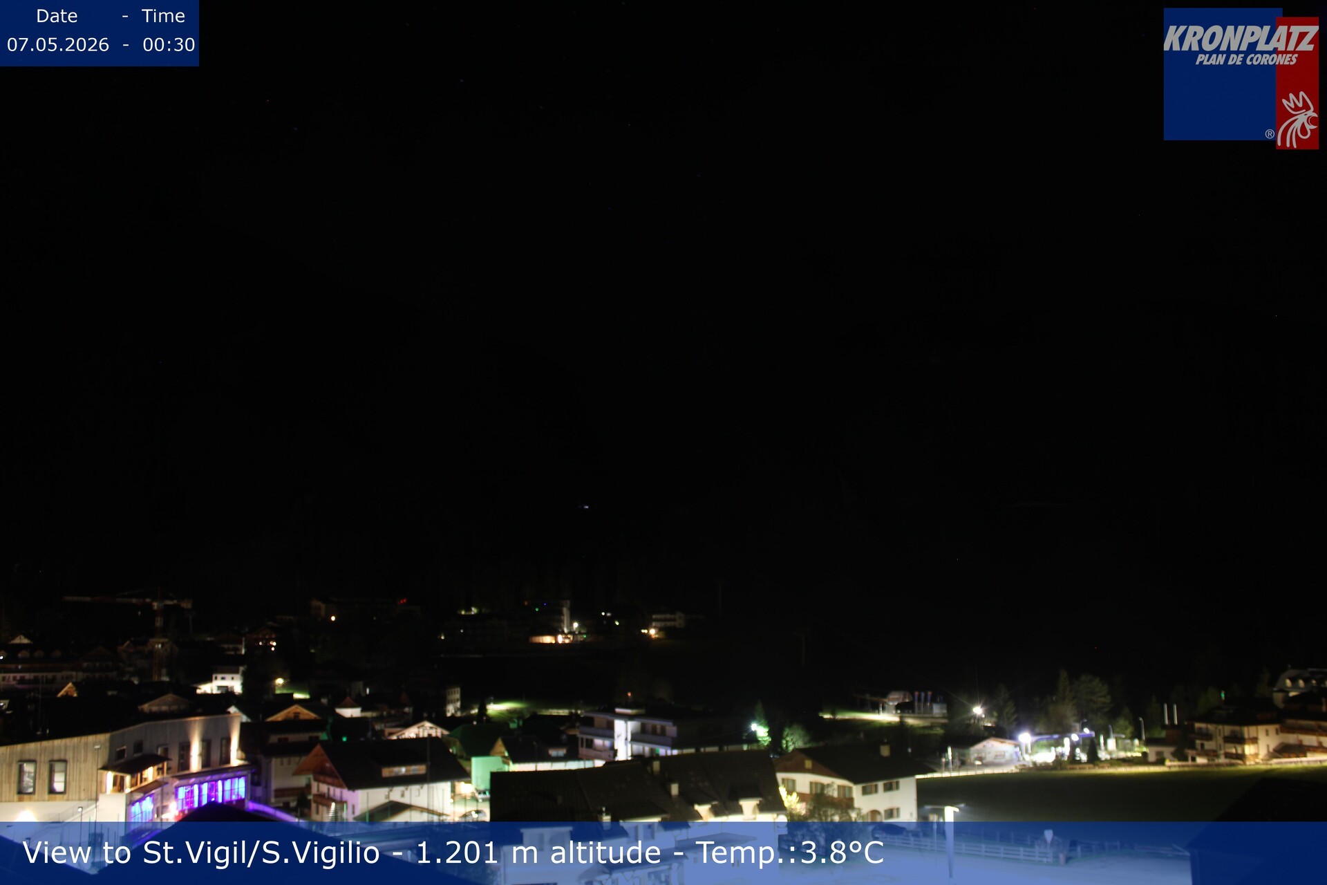 Archiv Foto Webcam St. Vigil am Kronplatz, Südtirol