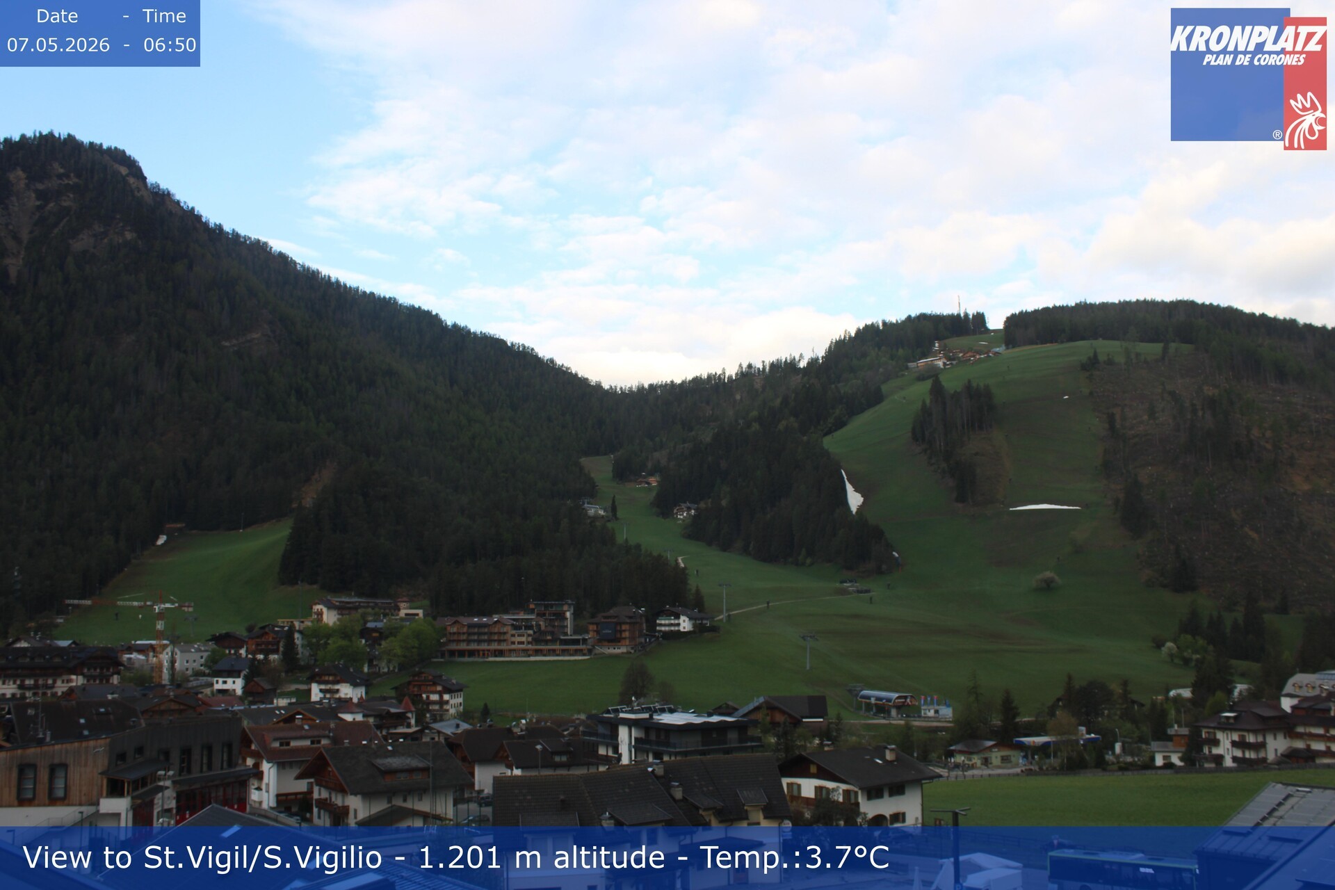 Archiv Foto Webcam St. Vigil am Kronplatz, Südtirol