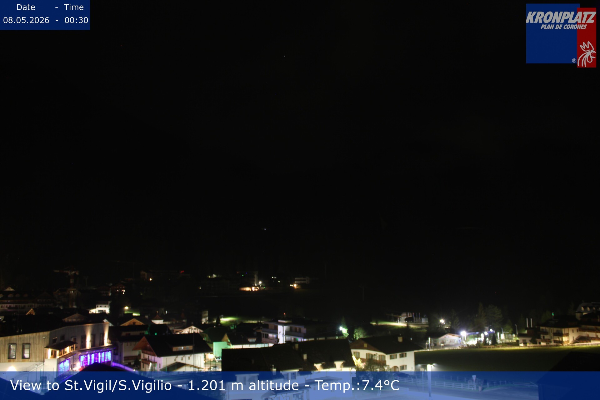 Archived image Webcam San Vigilio at Plan de Corones, South Tyrol