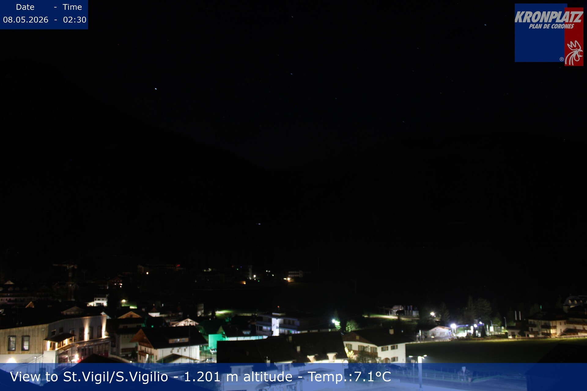 Archived image Webcam San Vigilio at Plan de Corones, South Tyrol