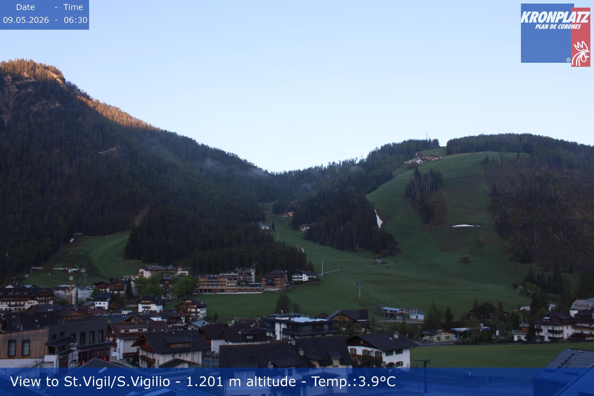 Archiv Foto Webcam St. Vigil am Kronplatz, Südtirol