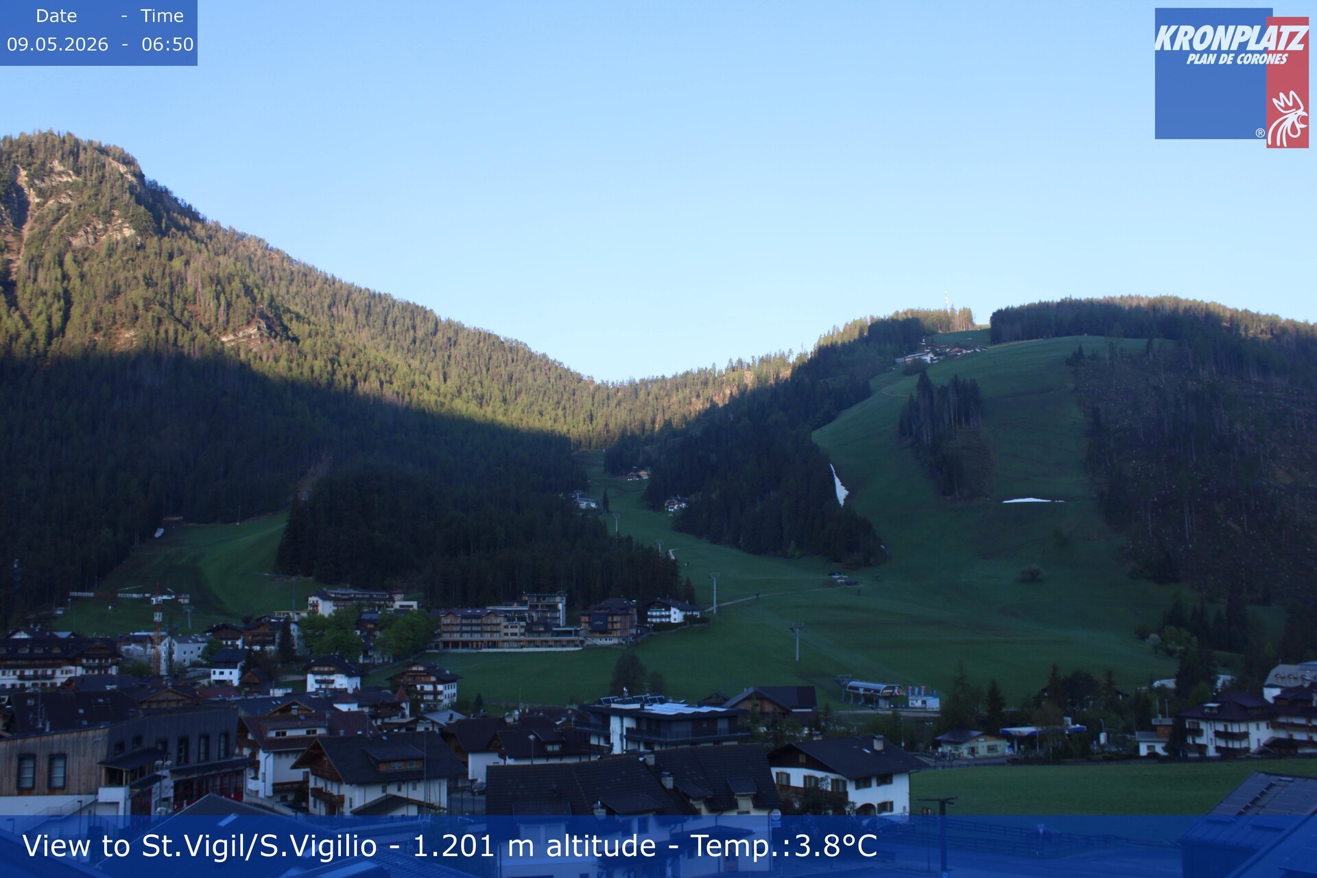 Archiv Foto Webcam St. Vigil am Kronplatz, Südtirol