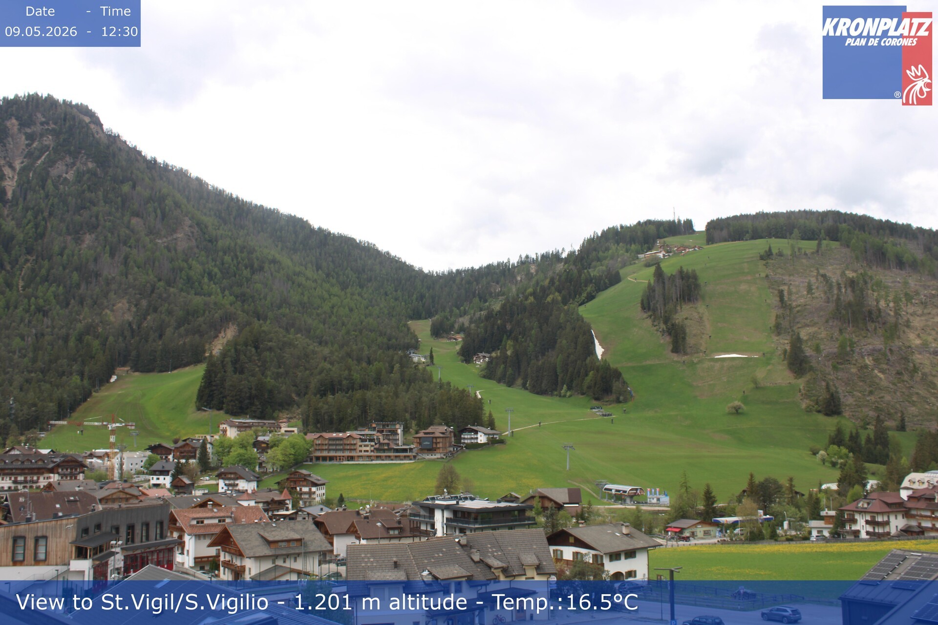 Archiv Foto Webcam St. Vigil am Kronplatz, Südtirol