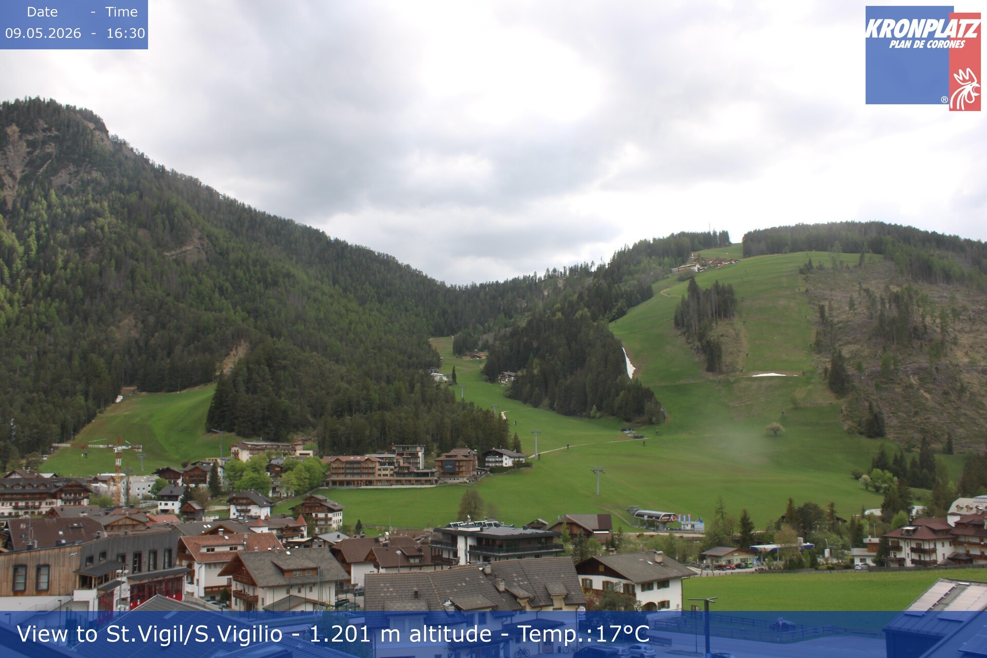 Archiv Foto Webcam St. Vigil am Kronplatz, Südtirol
