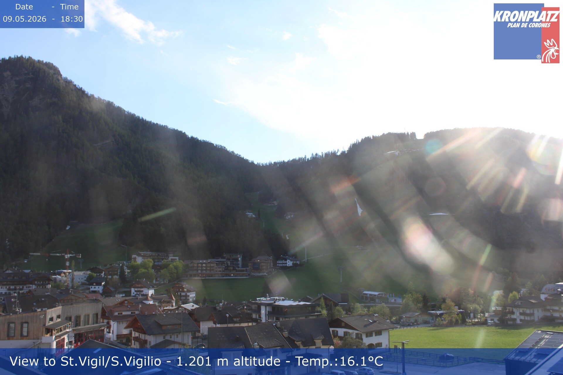 Archiv Foto Webcam St. Vigil am Kronplatz, Südtirol