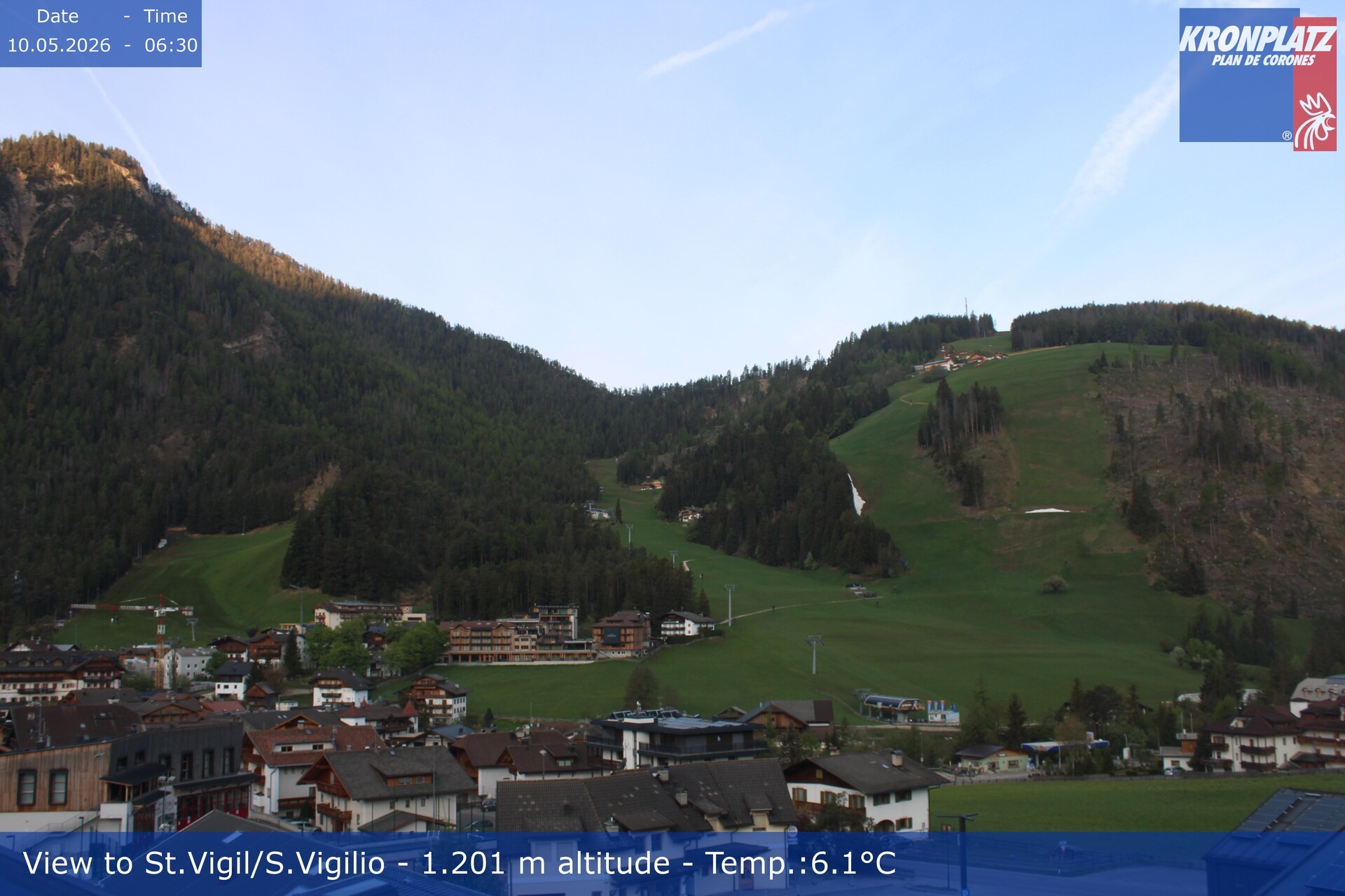 Archiv Foto Webcam St. Vigil am Kronplatz, Südtirol