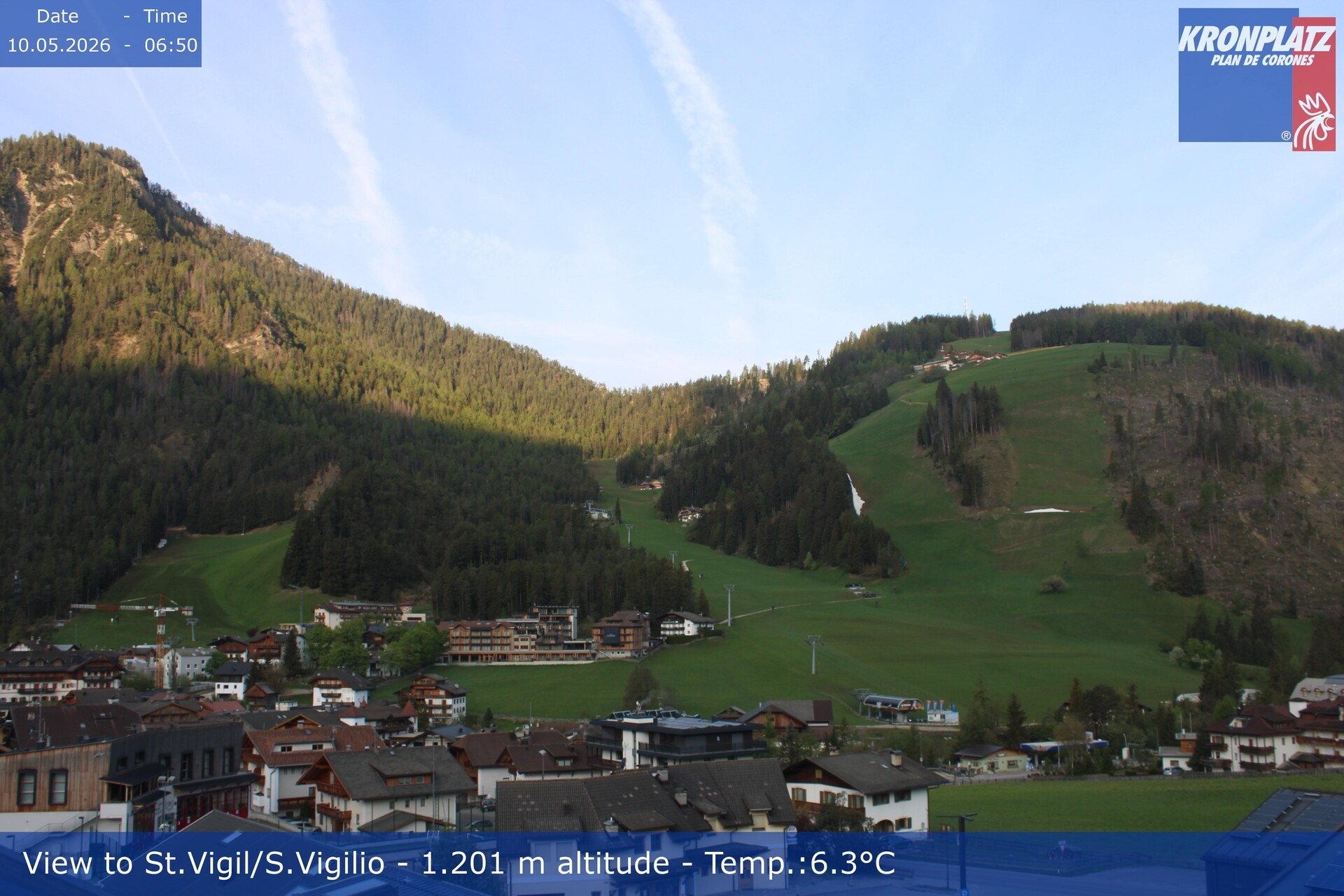 Archiv Foto Webcam St. Vigil am Kronplatz, Südtirol