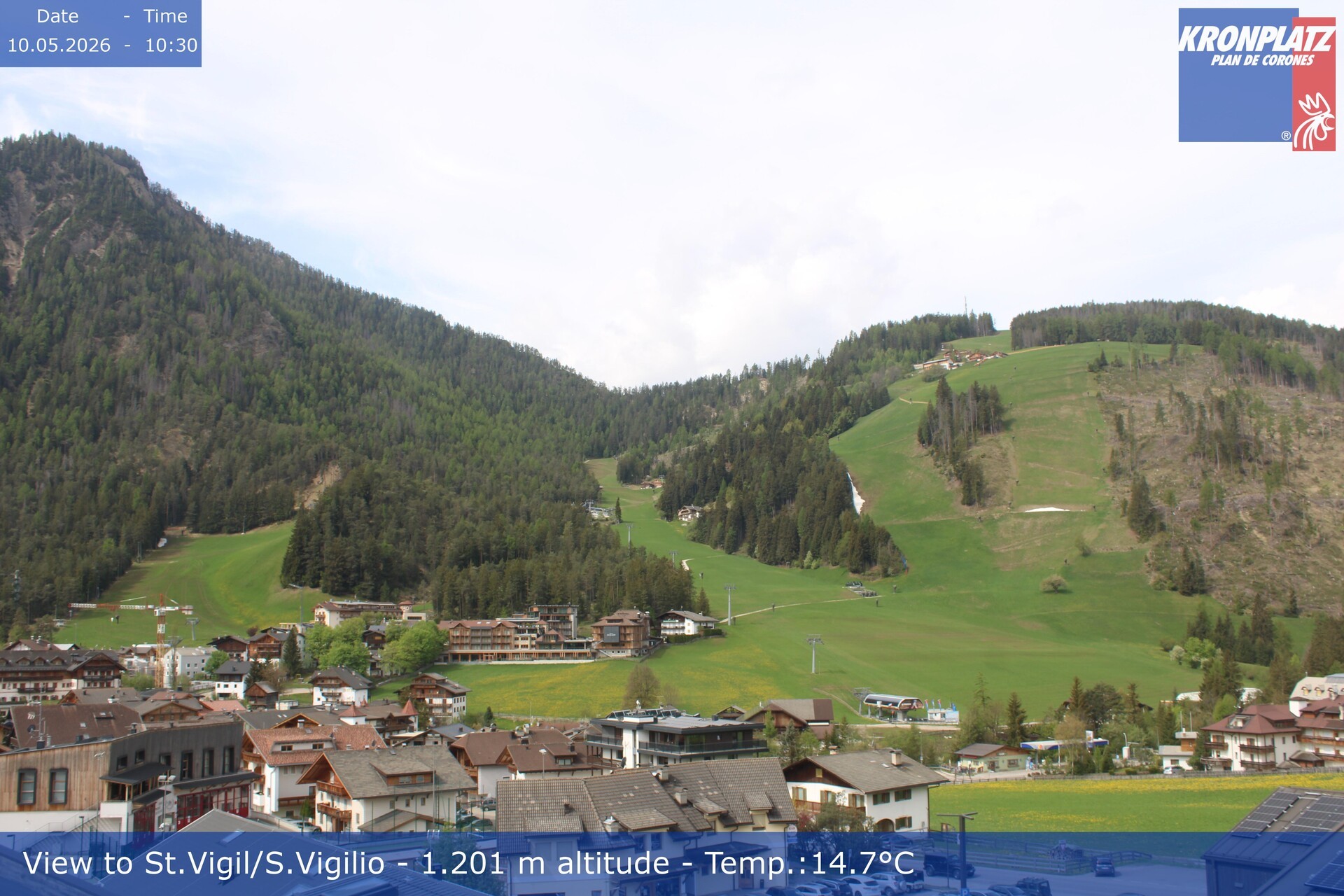 Archiv Foto Webcam St. Vigil am Kronplatz, Südtirol