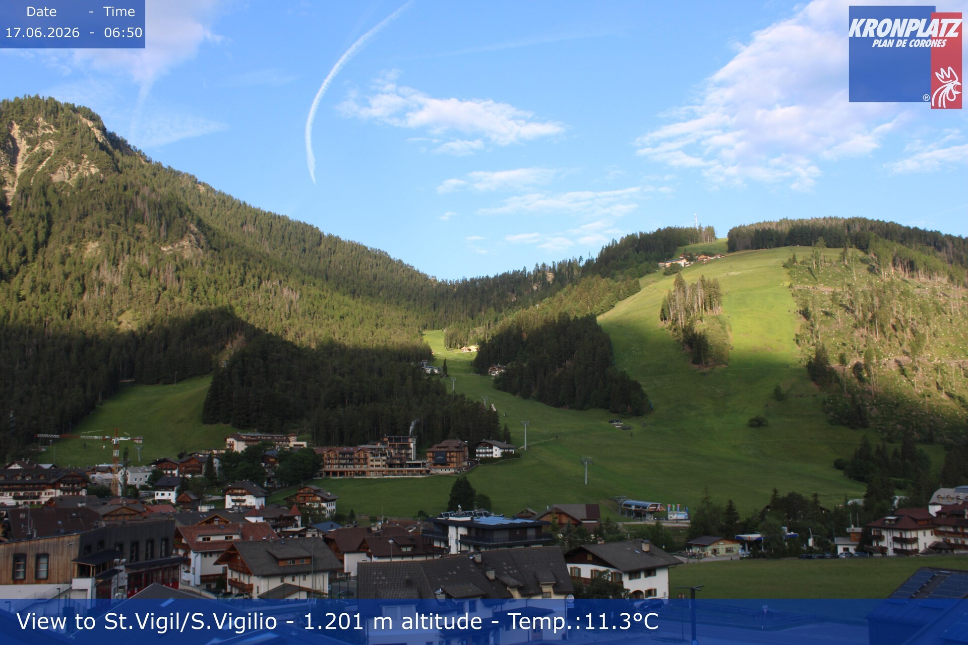 Archiv Foto Webcam St. Vigil am Kronplatz, Südtirol