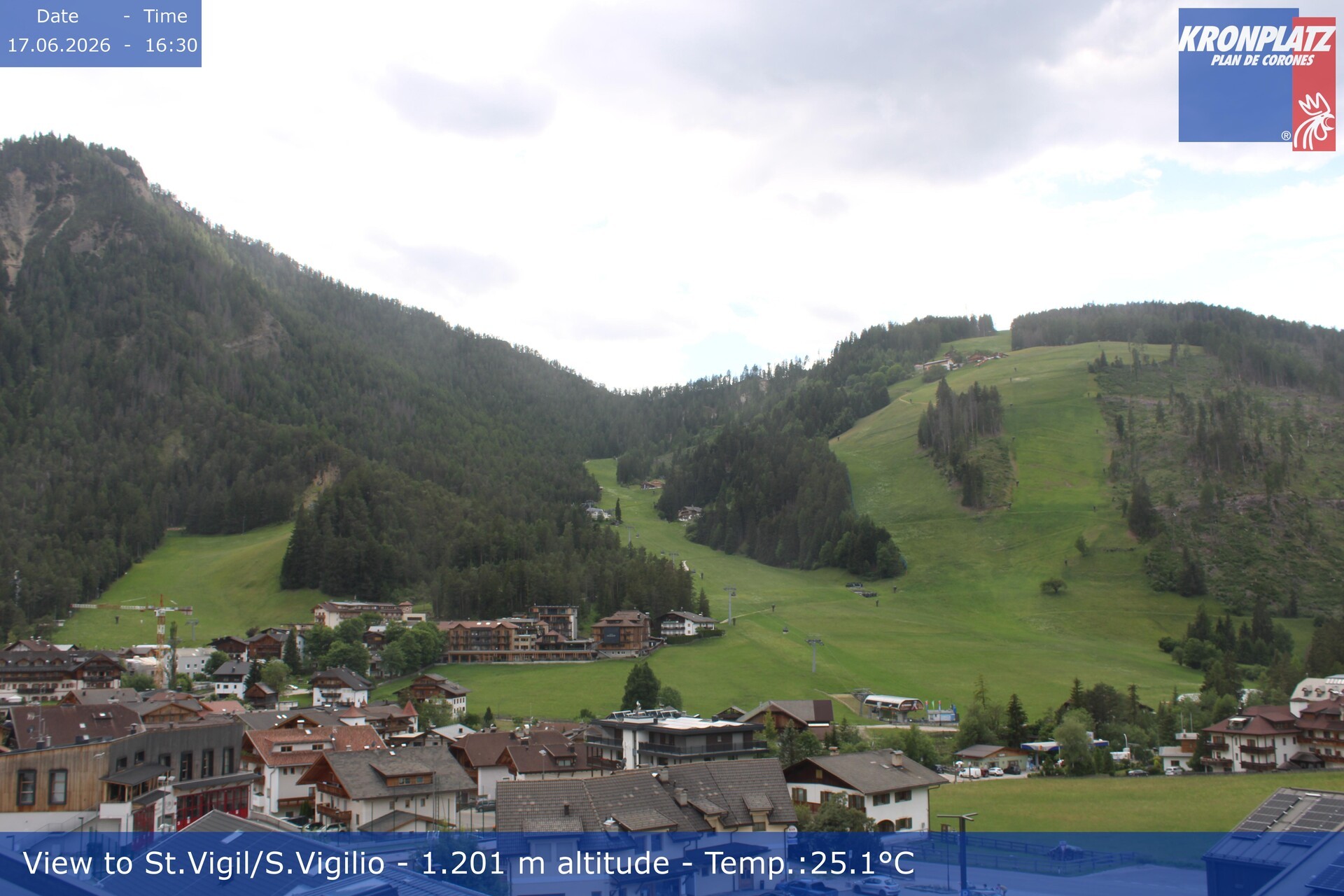 Archiv Foto Webcam St. Vigil am Kronplatz, Südtirol