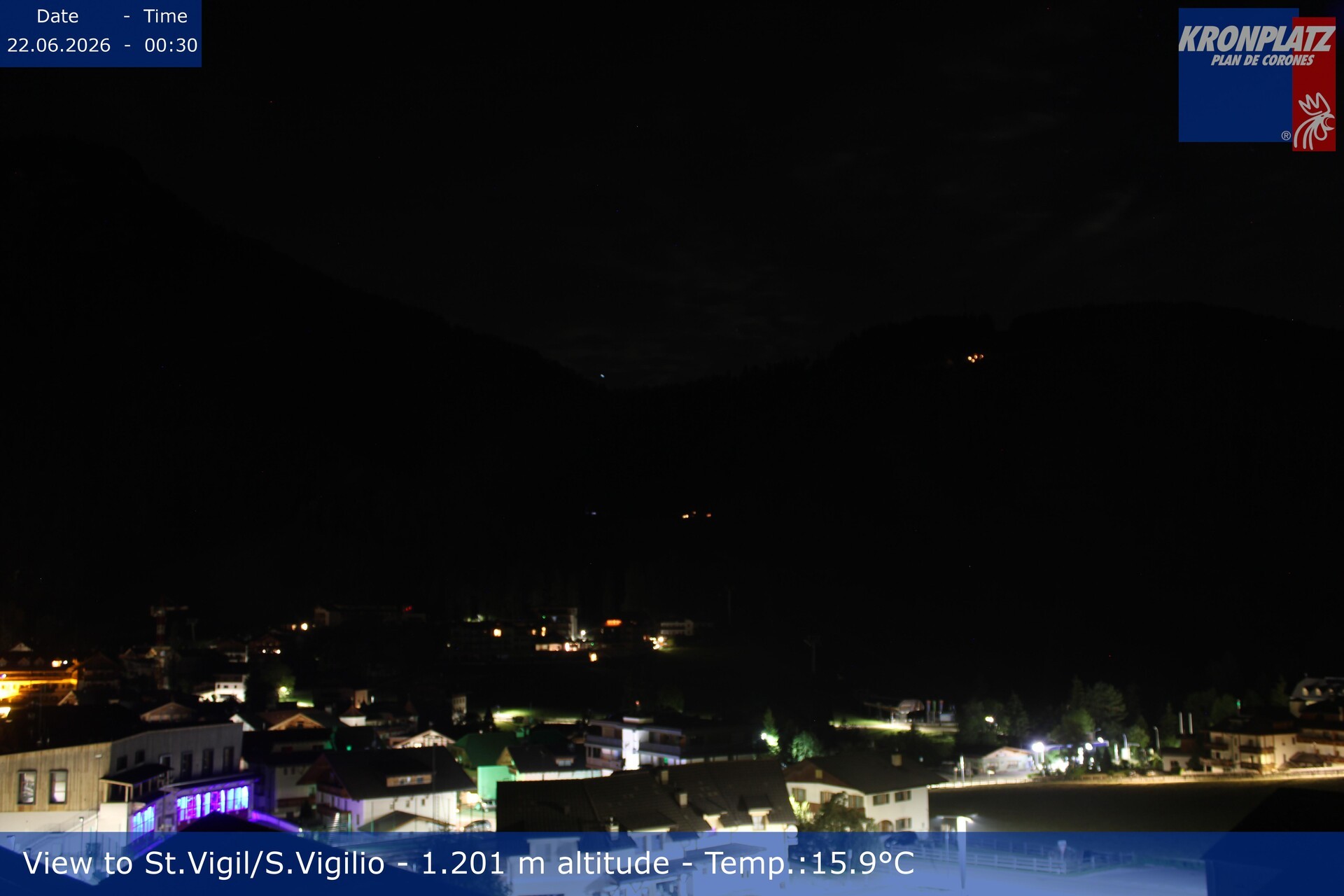 Archived image Webcam San Vigilio at Plan de Corones, South Tyrol