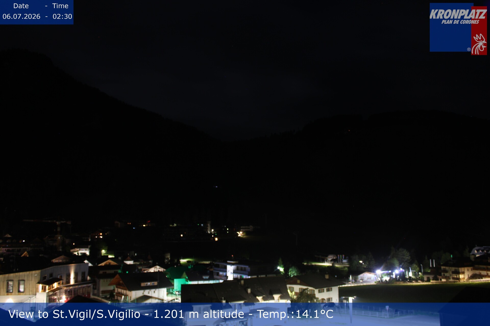 Archiv Foto Webcam St. Vigil am Kronplatz, Südtirol