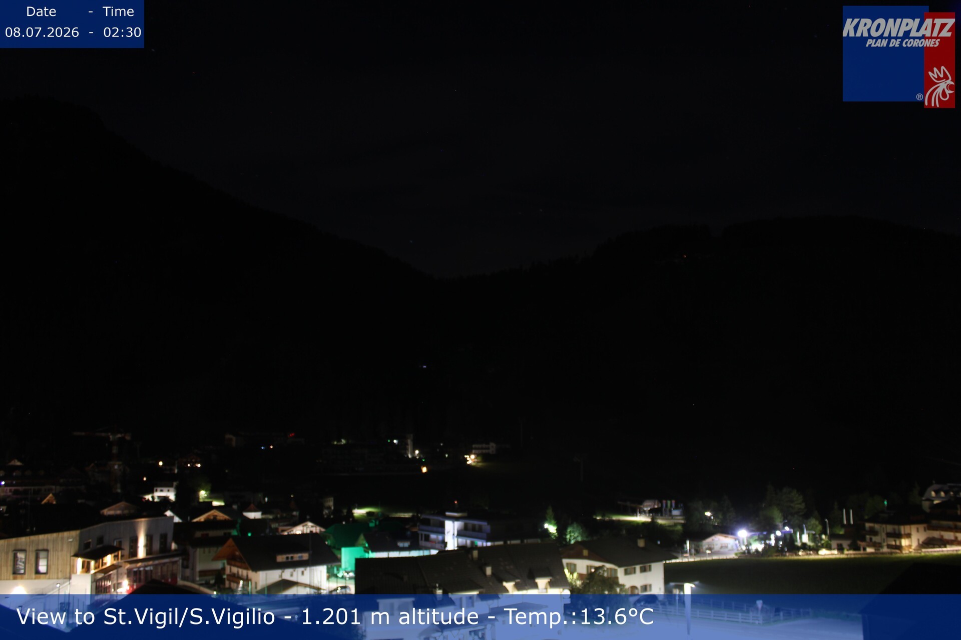 Archiv Foto Webcam St. Vigil am Kronplatz, Südtirol
