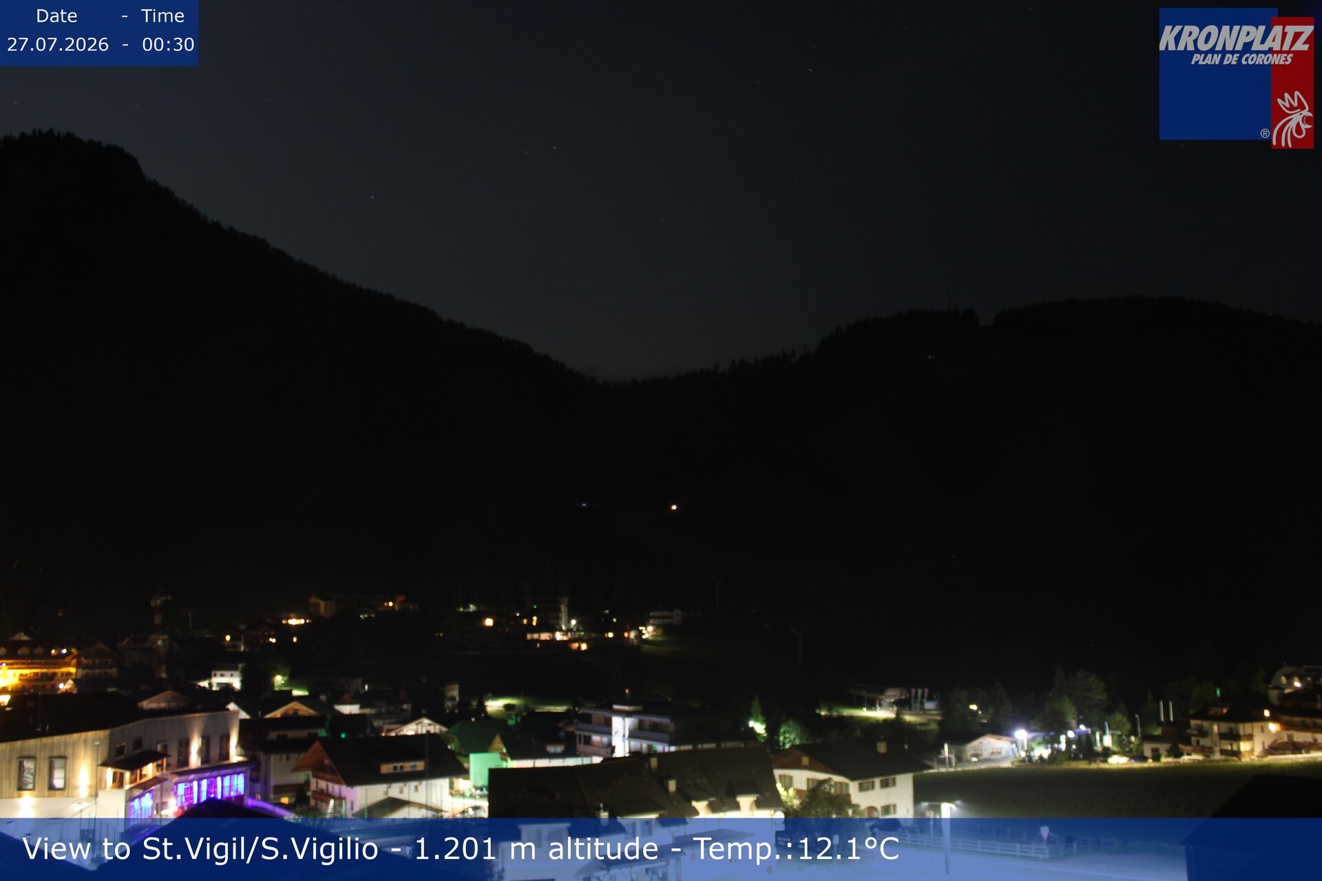 Archiv Foto Webcam St. Vigil am Kronplatz, Südtirol